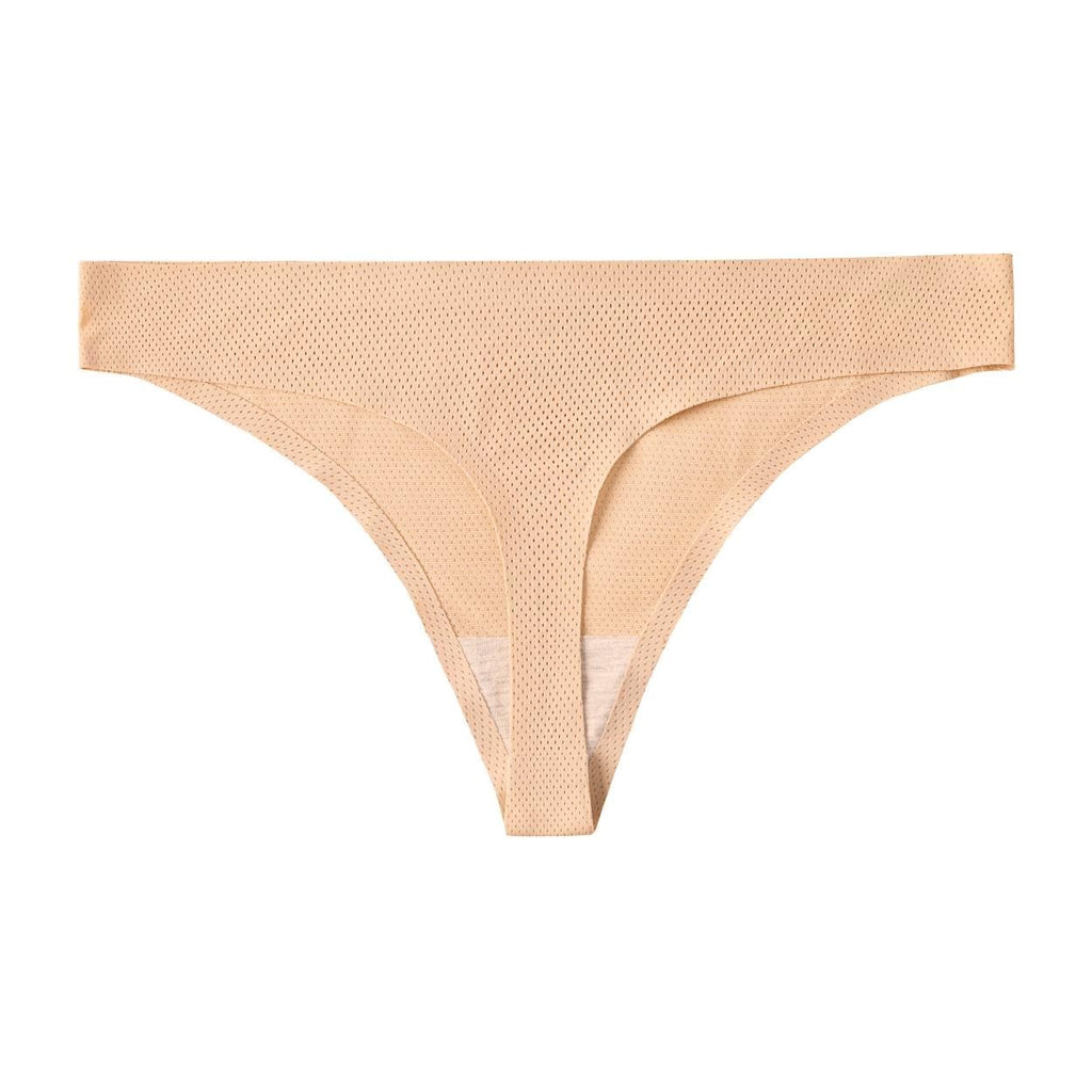 voenxe Seamless Women Underwear Thongs,No Show Ladies Workout Thong,5 Pack