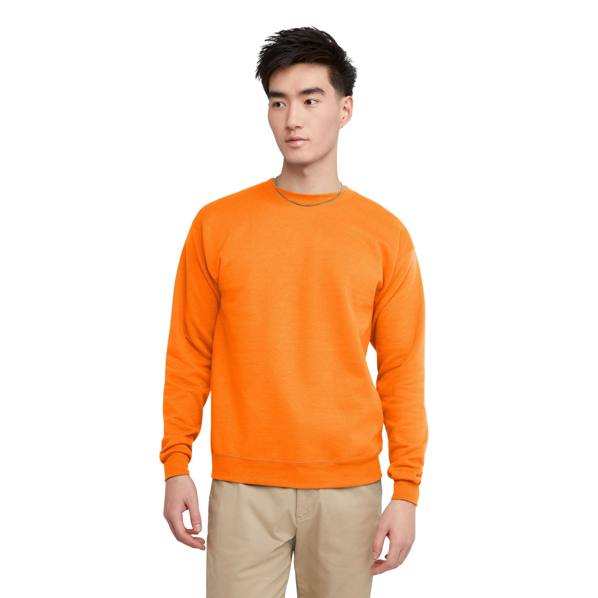 Hanes Men's Sweatshirt, EcoSmart Fleece Crewneck Sweatshirt, Big & Tall Available, 1 or 2-Pack