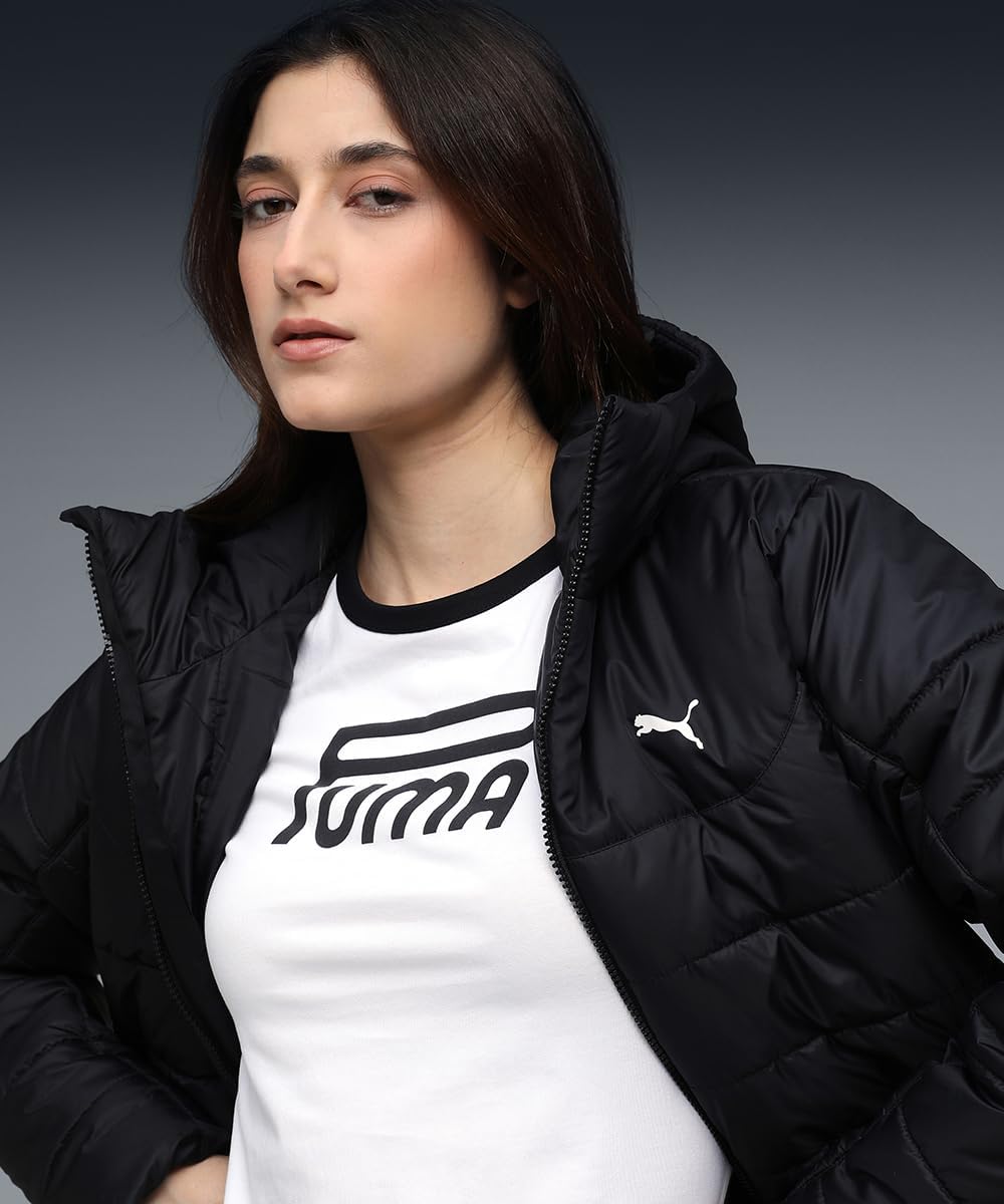 Ess Hooded Padded Kadın Yeşil Günlük Stil Mont 68523182