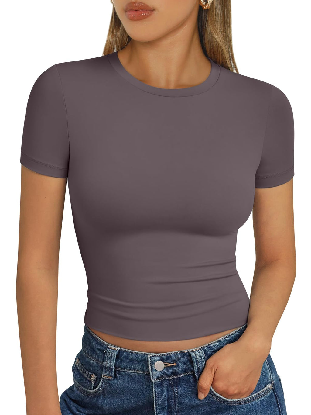 Trendy Queen Womens Short Sleeve T Shirt Basic Summer Top