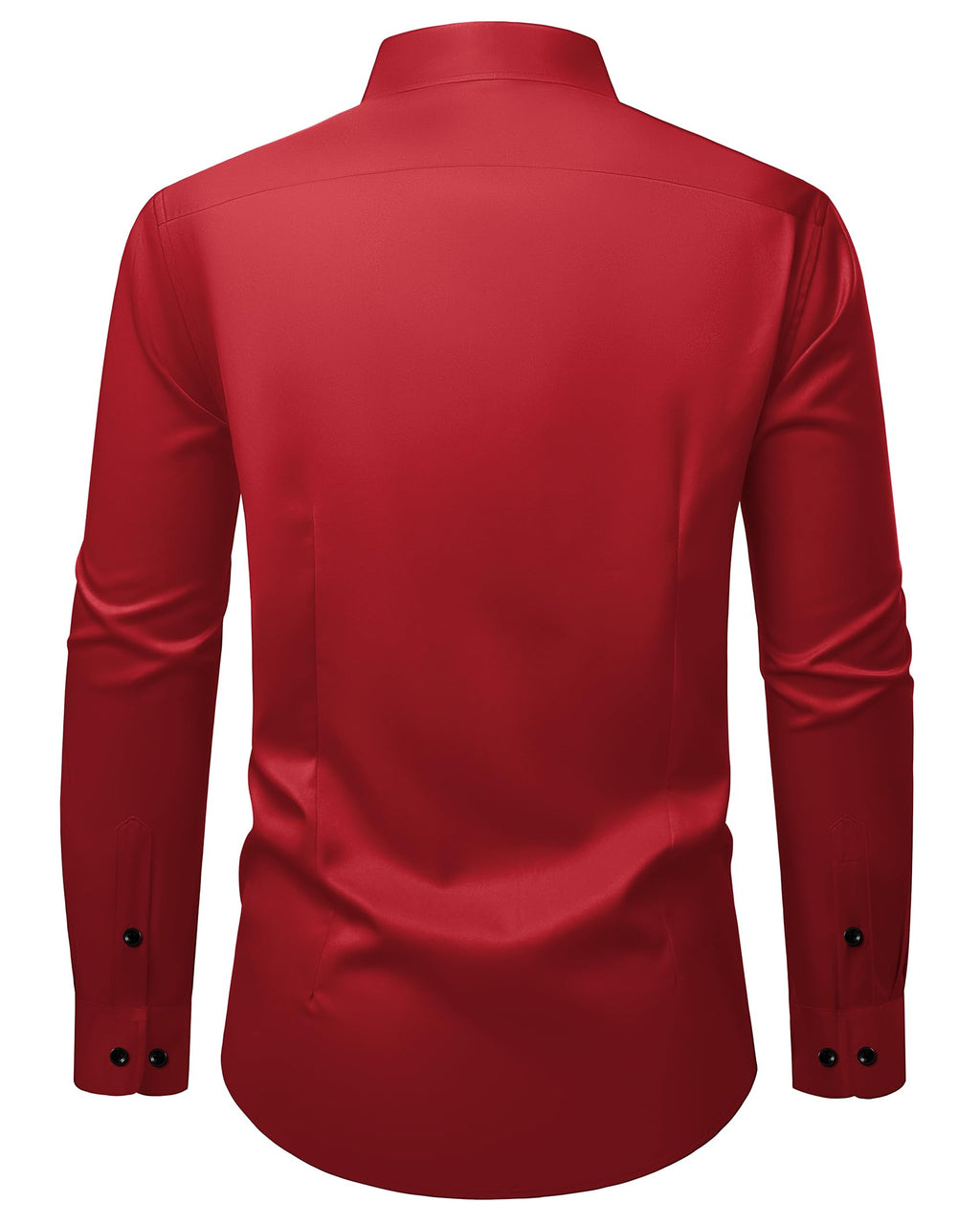 Mens Wrinkle Free Dress Shirts Regular Fit Business Button Down Shirt Formal Long Sleeve Wedding Stretch Shirts