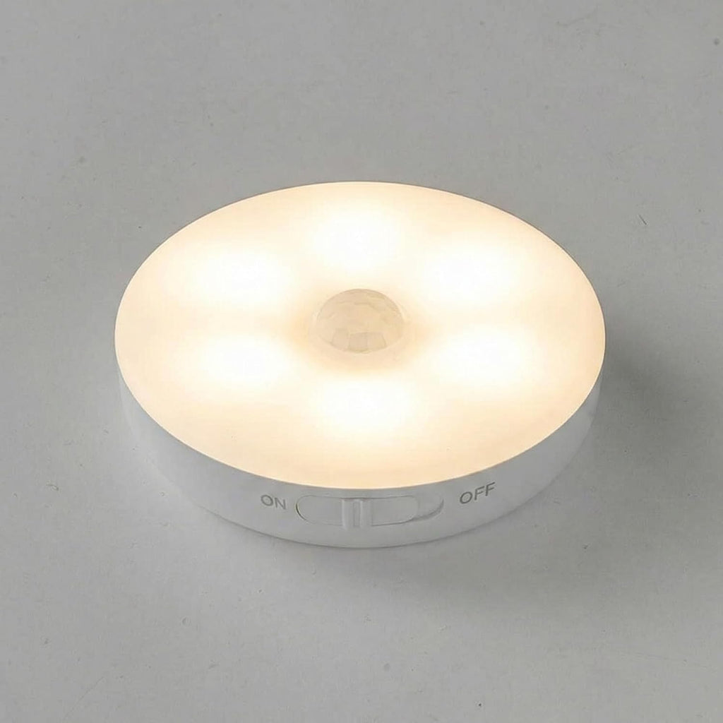 Amber LED Hareket Sensörlü Ledli Gece Lambası Şarj Edilebilir, Taşınabilir 4000k Günışığı (2 Adet)