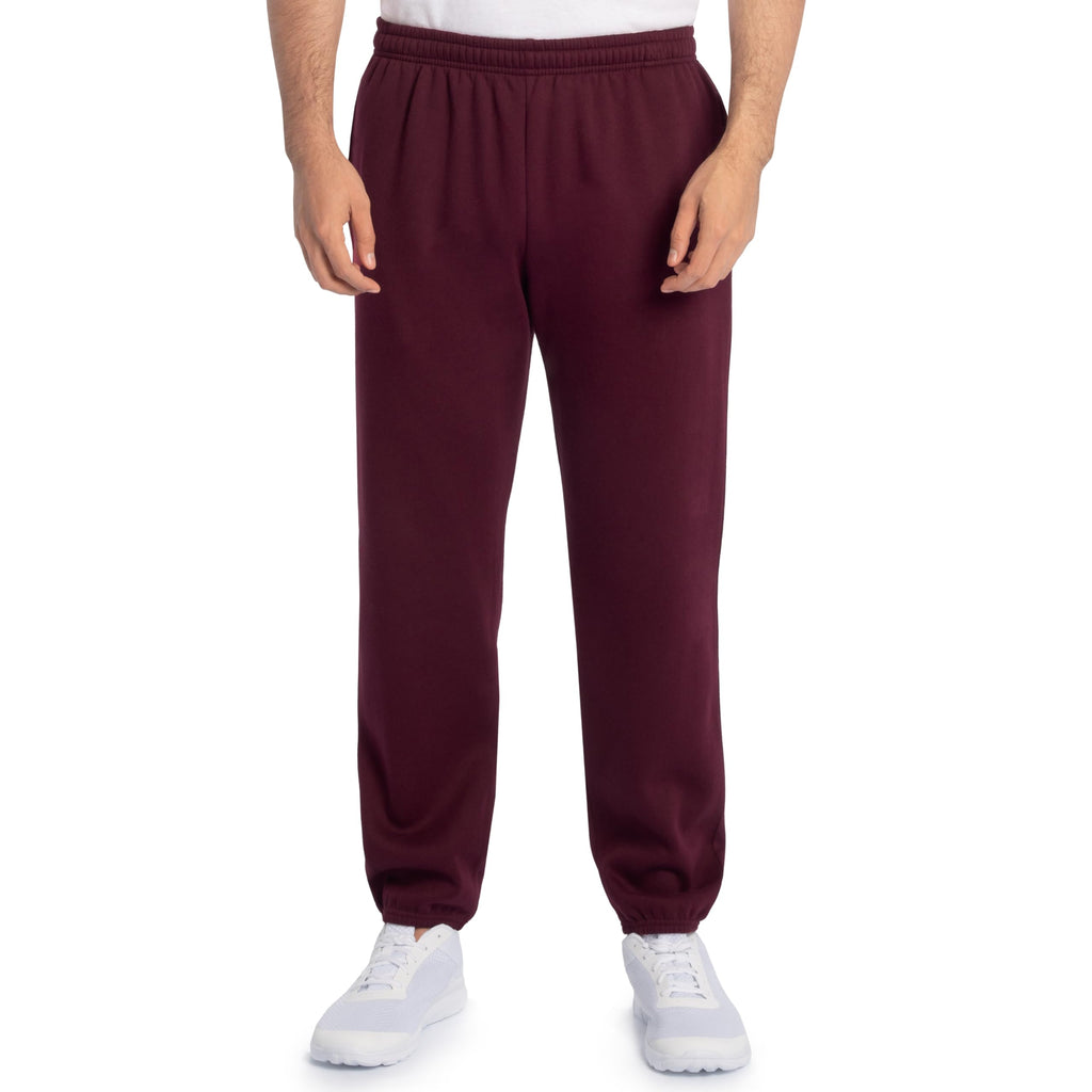Fruit of the Loom Eversoft Fleece Elastic Bottom Sweatpants with Pockets, Relaxed Fit, Moisture Wicking, Breathable