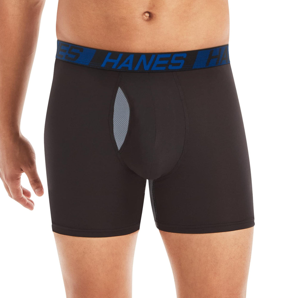 Hanes Men's Underwear Boxer Briefs Pack, 3-Pack, Total Support Pouch, Long or Short-Leg Boxer Briefs