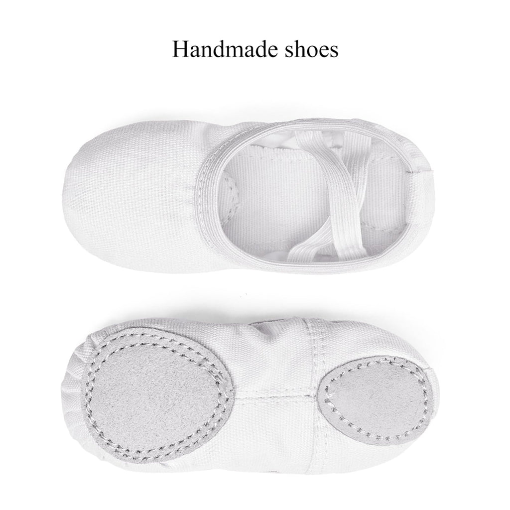 Stelle Canvas Ballet Shoes Toddler Girls No-Tie Split Sole Ballet Slippers