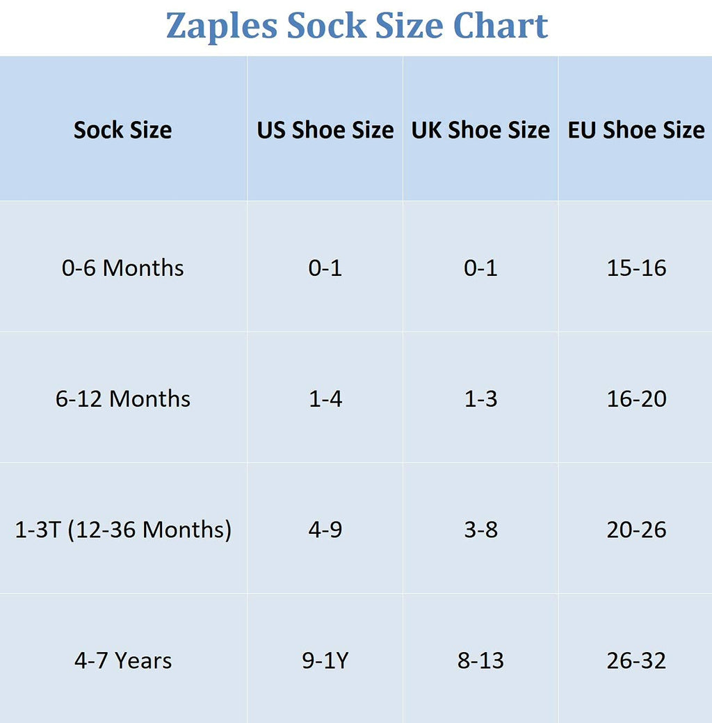 Zaples Baby Non Slip Grip Ankle Socks with Non Skid Soles for Infants Toddlers Kids Boys Girls