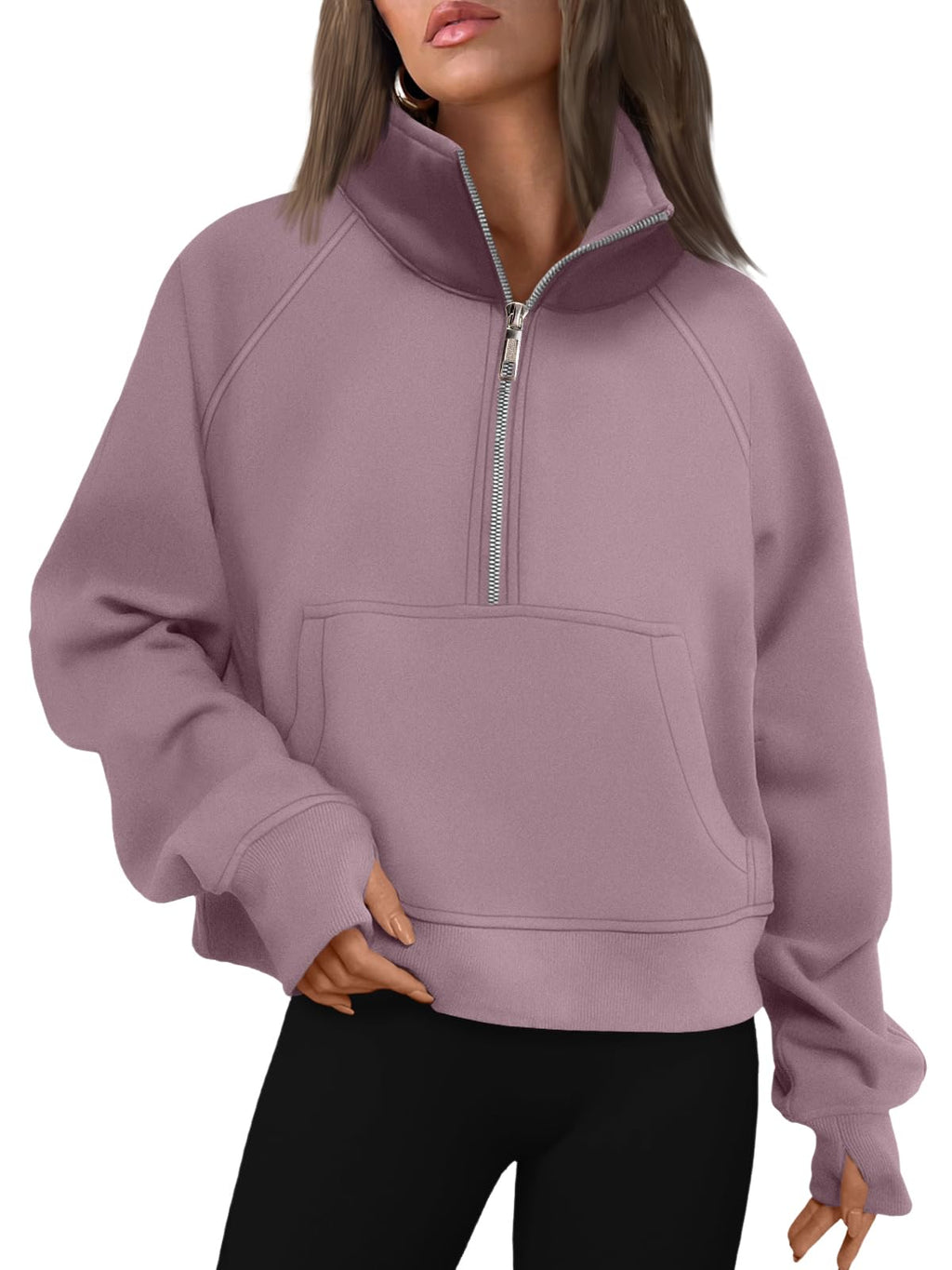 AUTOMET Womens Sweatshirts Half Zip Fleece Pullover Fall Outfits