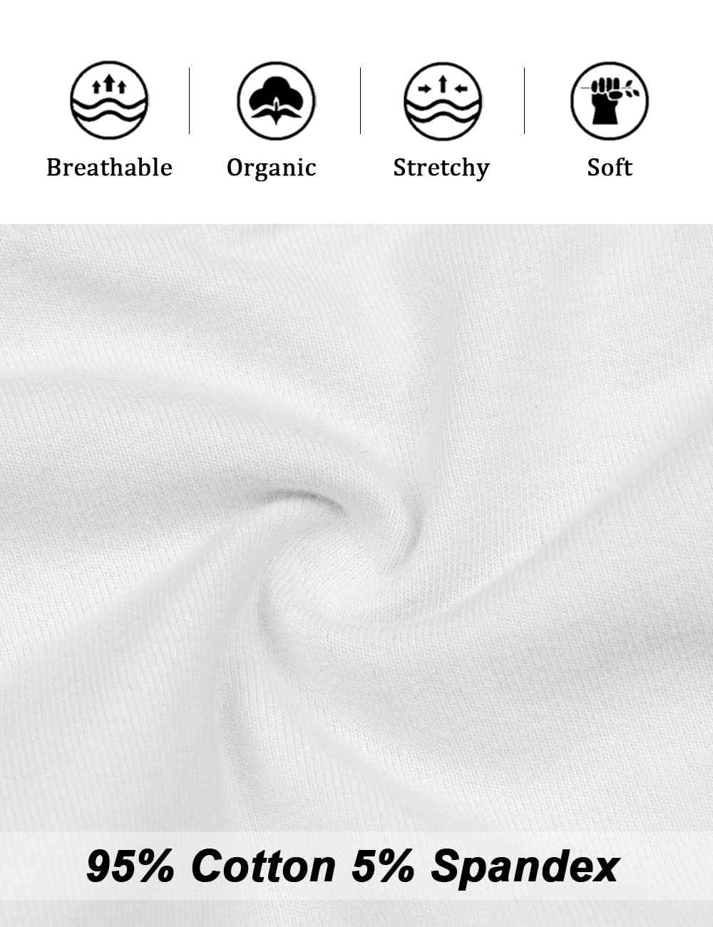 Molasus Women's Cotton Underwear High Waisted Full Coverage Ladies Panties (Regular & Plus Size)