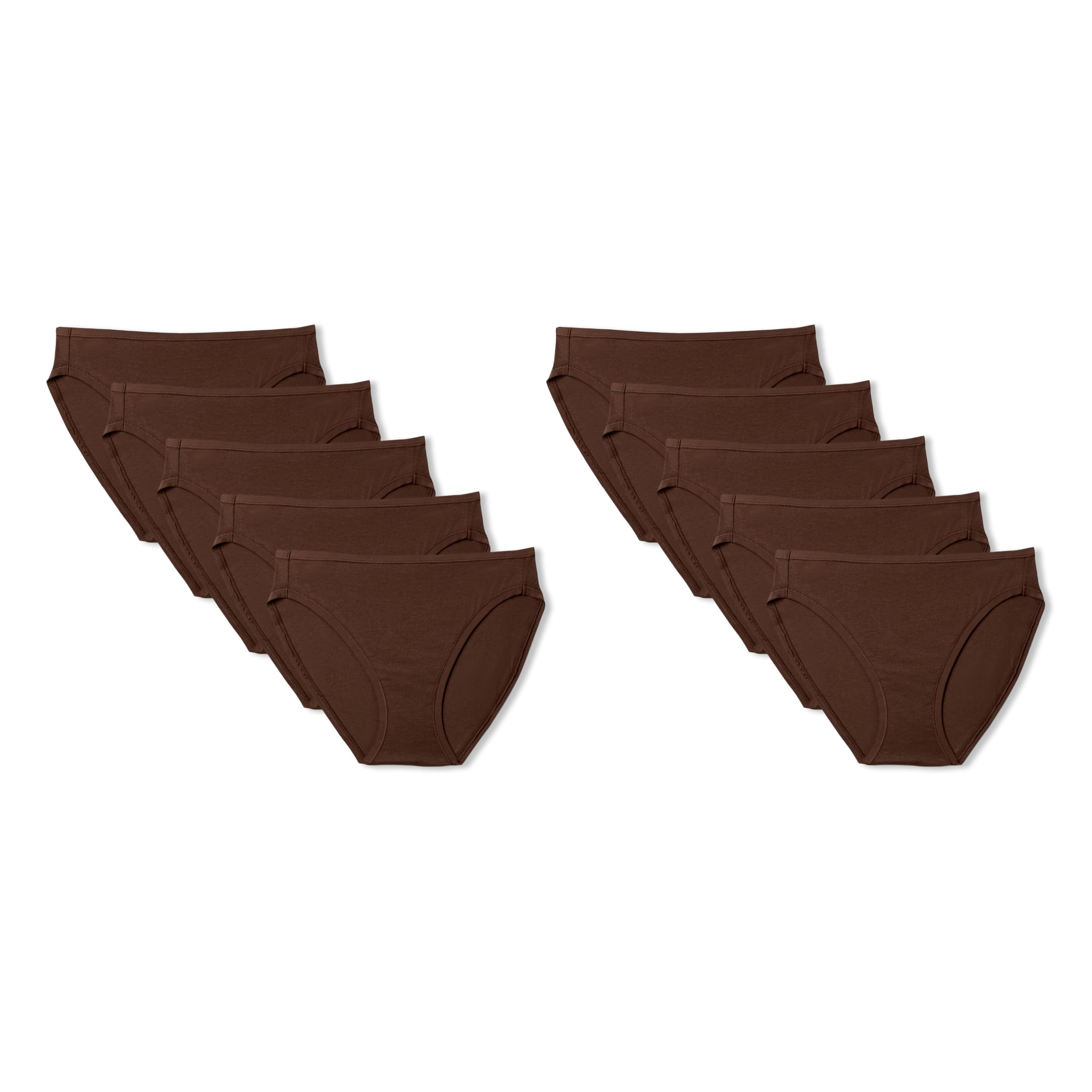 Amazon Essentials Women's Cotton Spandex Bikini Brief Underwear (Available in Plus Size)