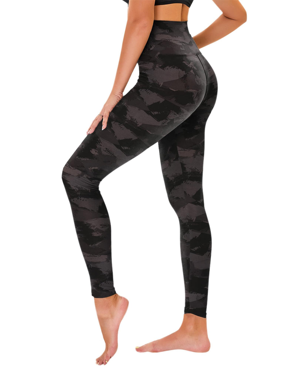 TNNZEET High Waisted Leggings for Women - No See Through Tummy Control Cycling Workout Yoga Pants with Pockets Reg & Plus