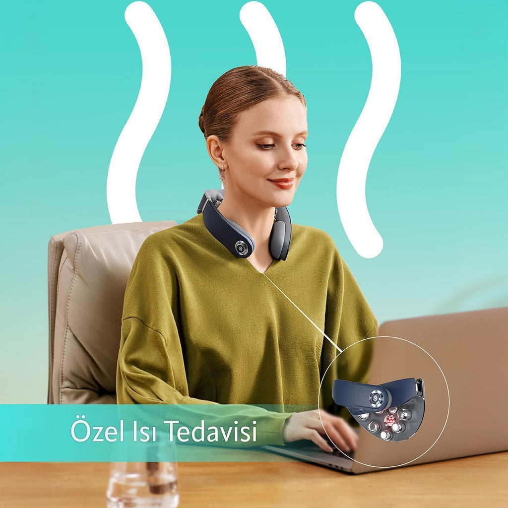 SKG G7 Pro Fold | TENS-EMS Akıllı Boyun Masaj Aleti | Mobil APP | Isı Terapisi-Termoterapi | Titreşim Masajı