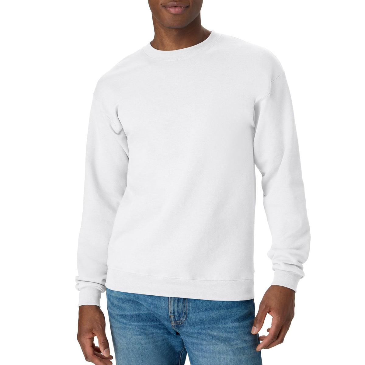 Hanes Men's Sweatshirt, EcoSmart Fleece Crewneck Sweatshirt, Big & Tall Available, 1 or 2-Pack