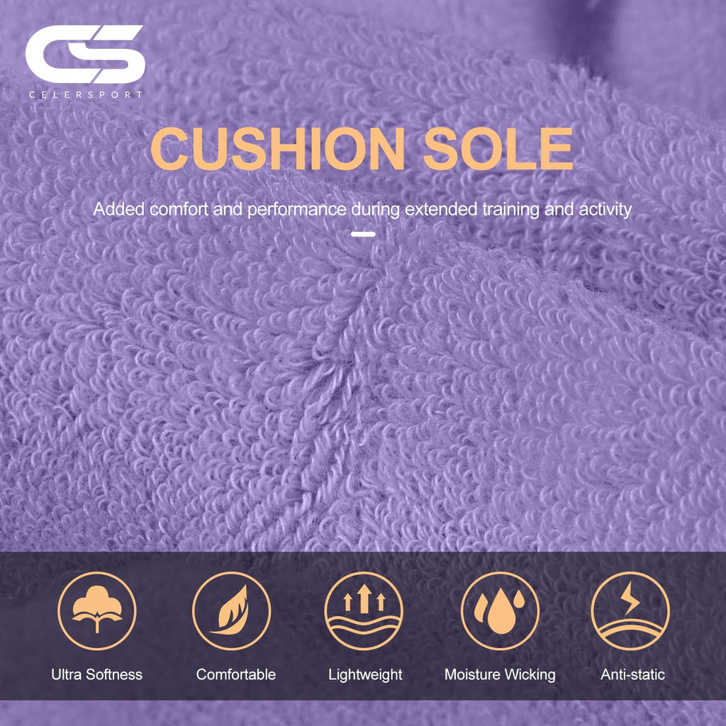 CS CELERSPORT 6 Pairs Ankle Athletic Running Socks Low Cut Sports Tab Socks for Men and Women