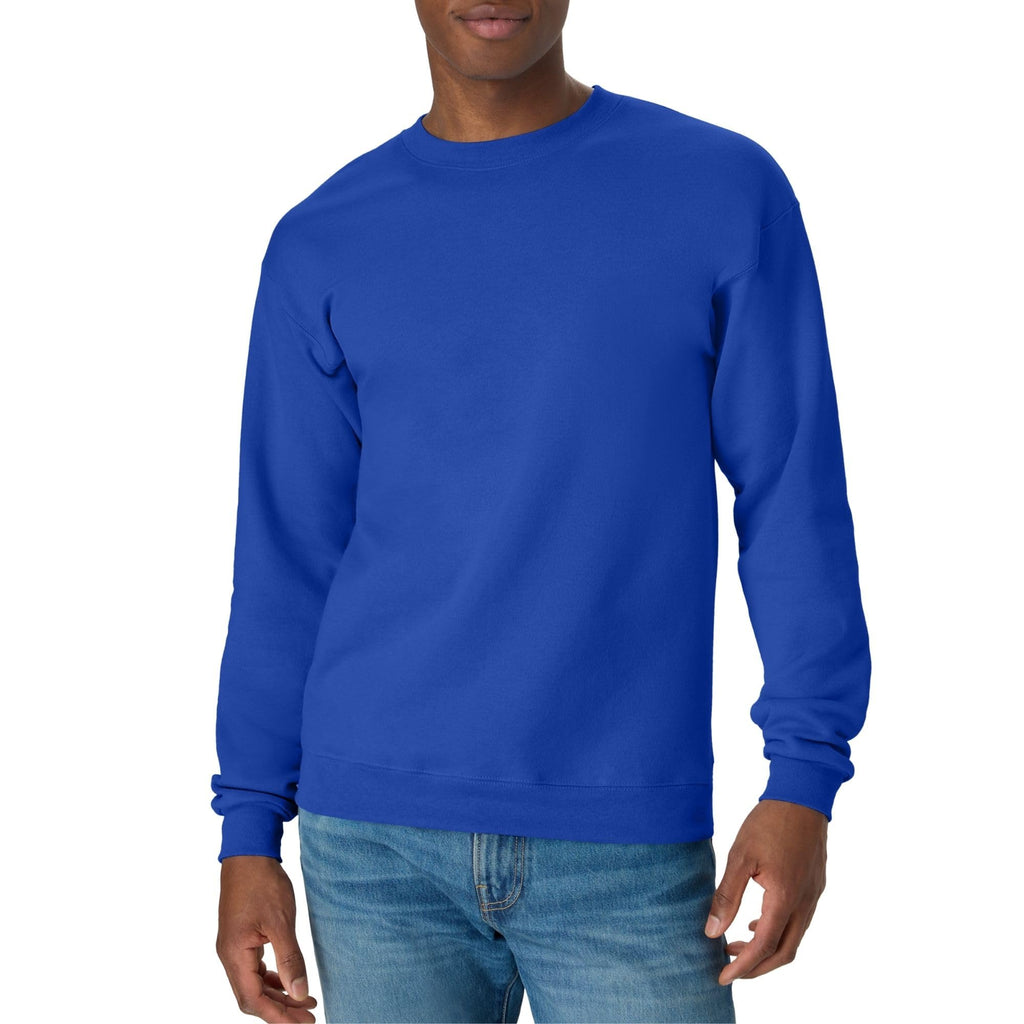 Hanes Men's Sweatshirt, EcoSmart Fleece Crewneck Sweatshirt, Big & Tall Available, 1 or 2-Pack