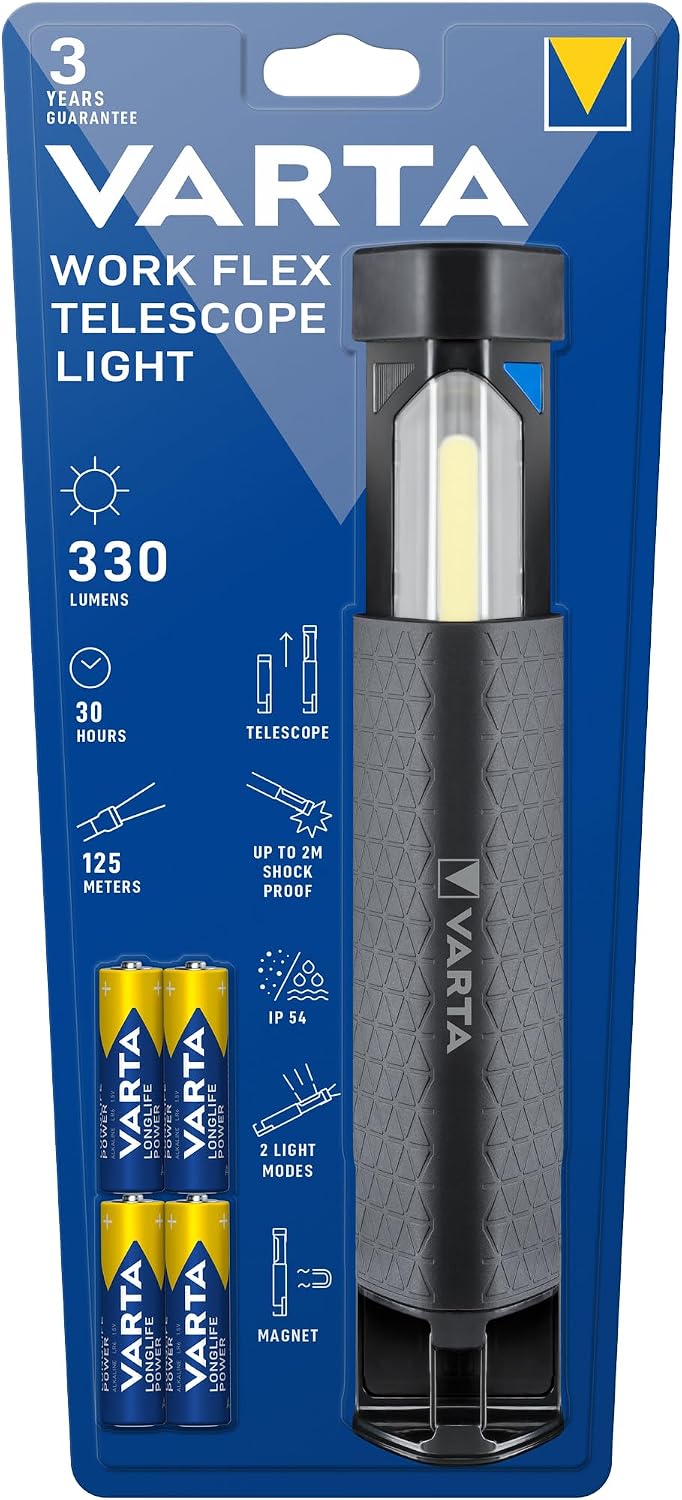 Varta WORK FLEX MotionSensor H20(Kafa Feneri) (Hareket sensörlü)