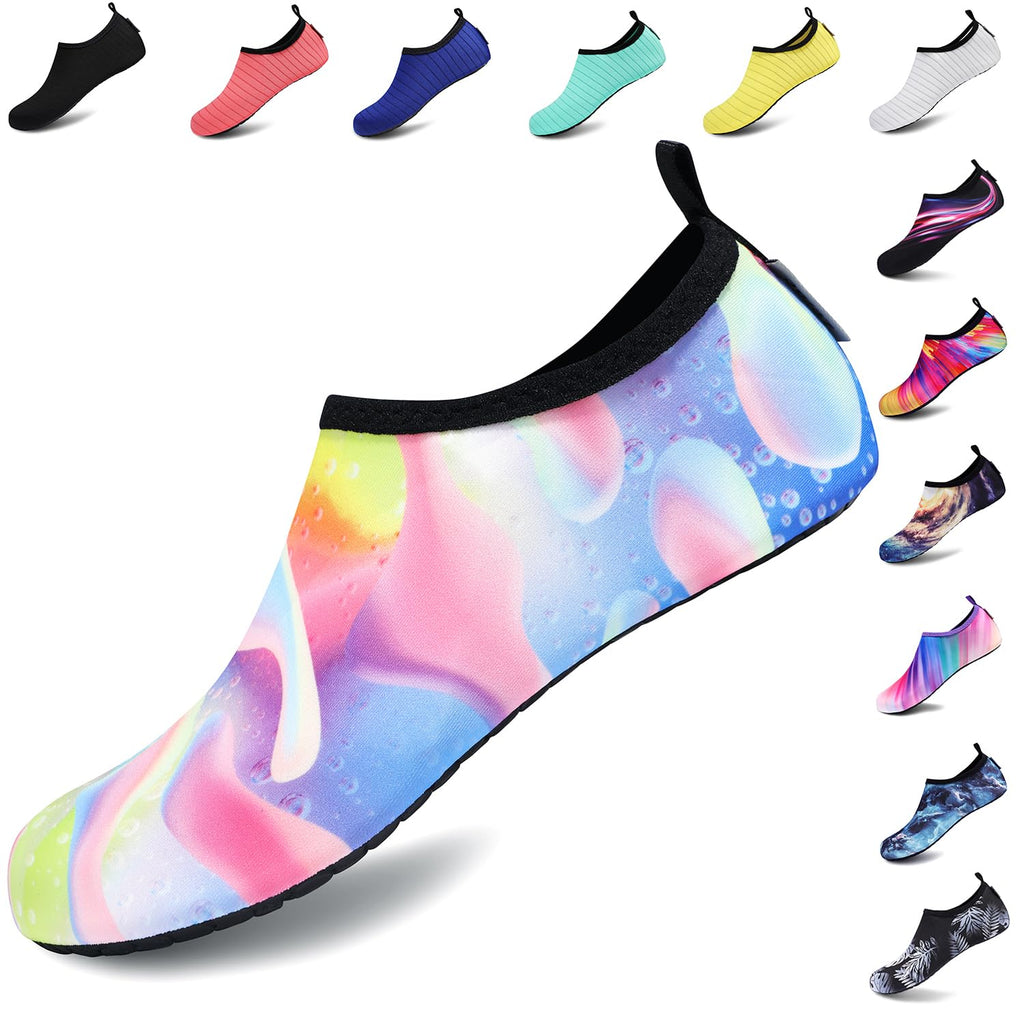 VIFUUR Water Shoes for Men Women Barefoot Quick Dry Aqua Socks Slip On