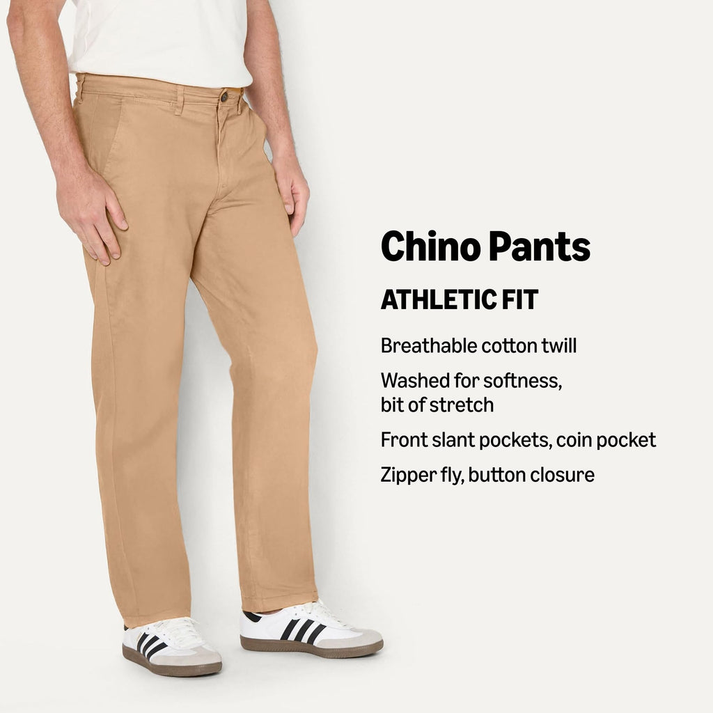 Amazon Essentials Men's Athletic-Fit Stretch Chino Pants, Casual Business Wear