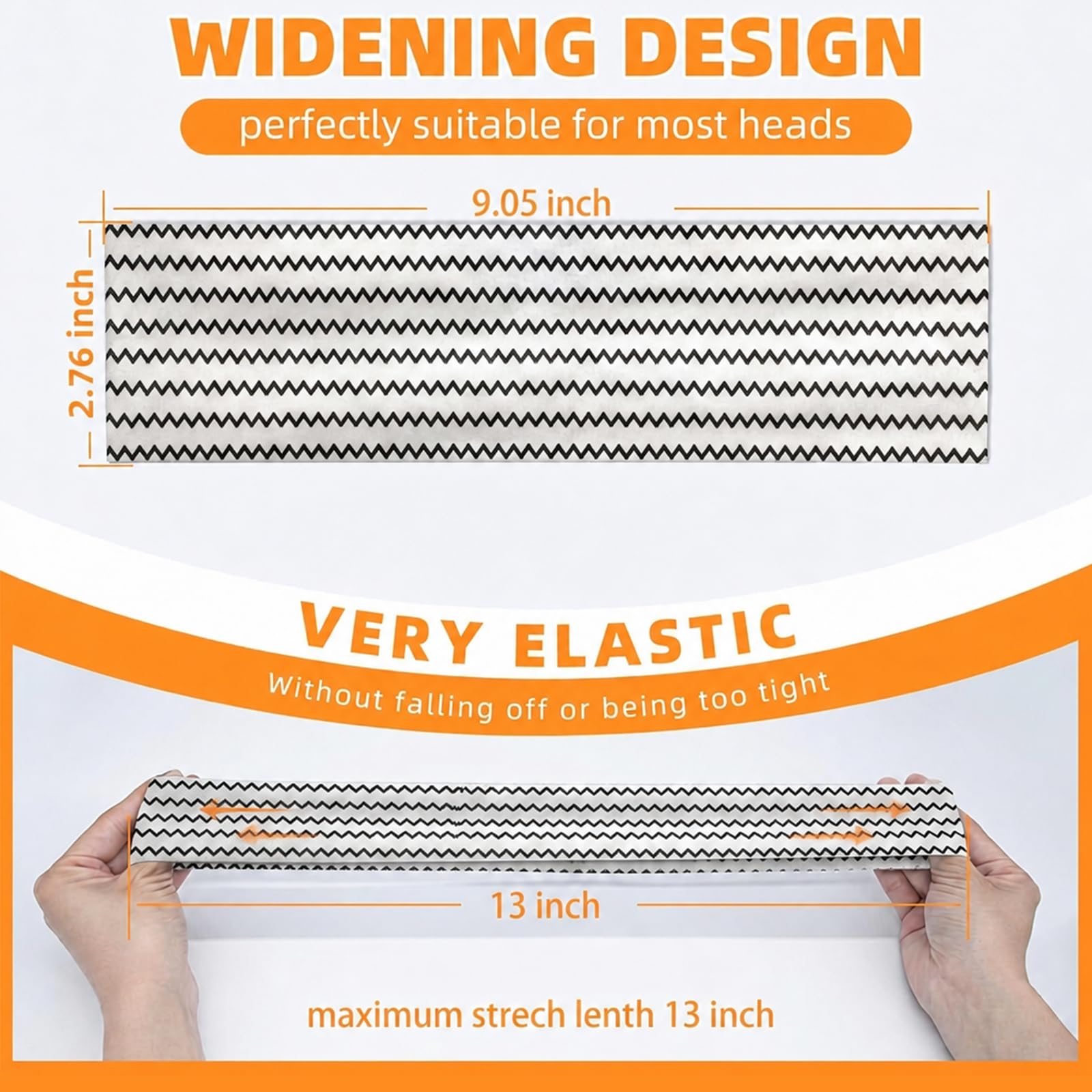 Headbands for Women 8PCS, Summer-Exclusive Elastic Non Slip Hair Head Bands