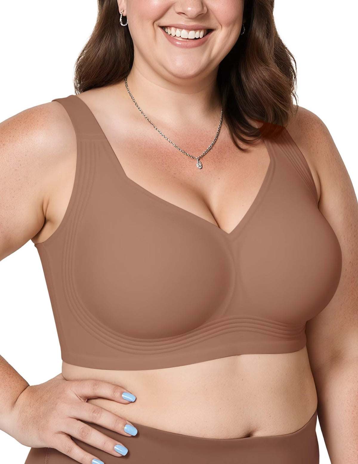 Vertvie Jelly Bras for Women No Underwire Minimizer Support