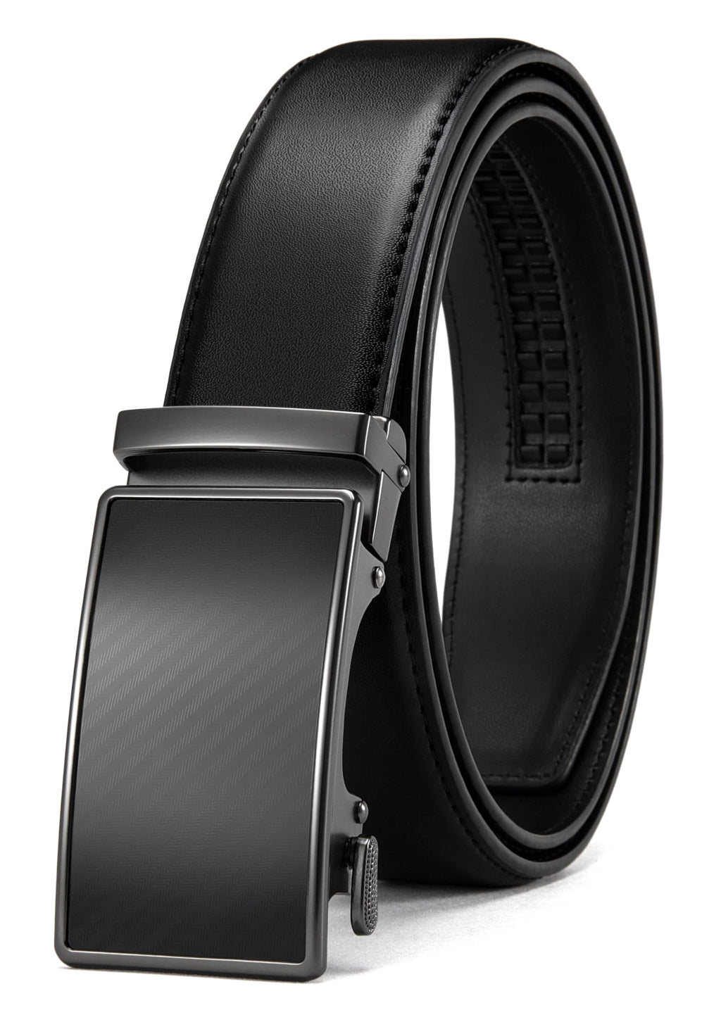 CHAOREN Mens Leather Ratchet Belt - 1 3/8" for Dress Pants