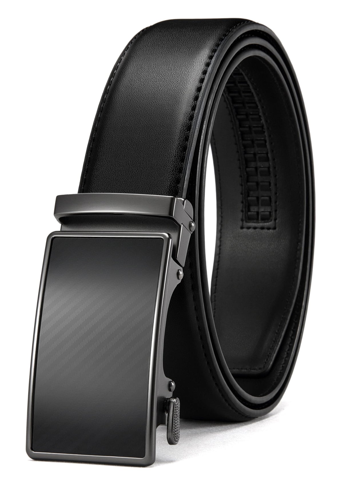 CHAOREN Mens Leather Ratchet Belt - 1 3/8" for Dress Pants