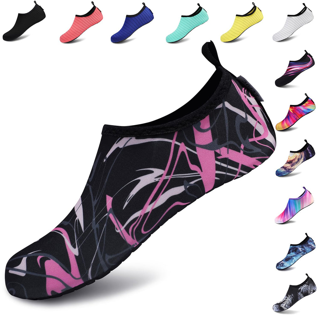 VIFUUR Water Shoes for Men Women Barefoot Quick Dry Aqua Socks Slip On