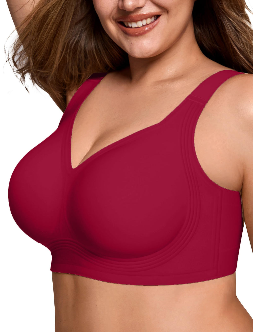 LetsJoli Jelly Bras for Women No Underwire Plus Size Push Up Supportive