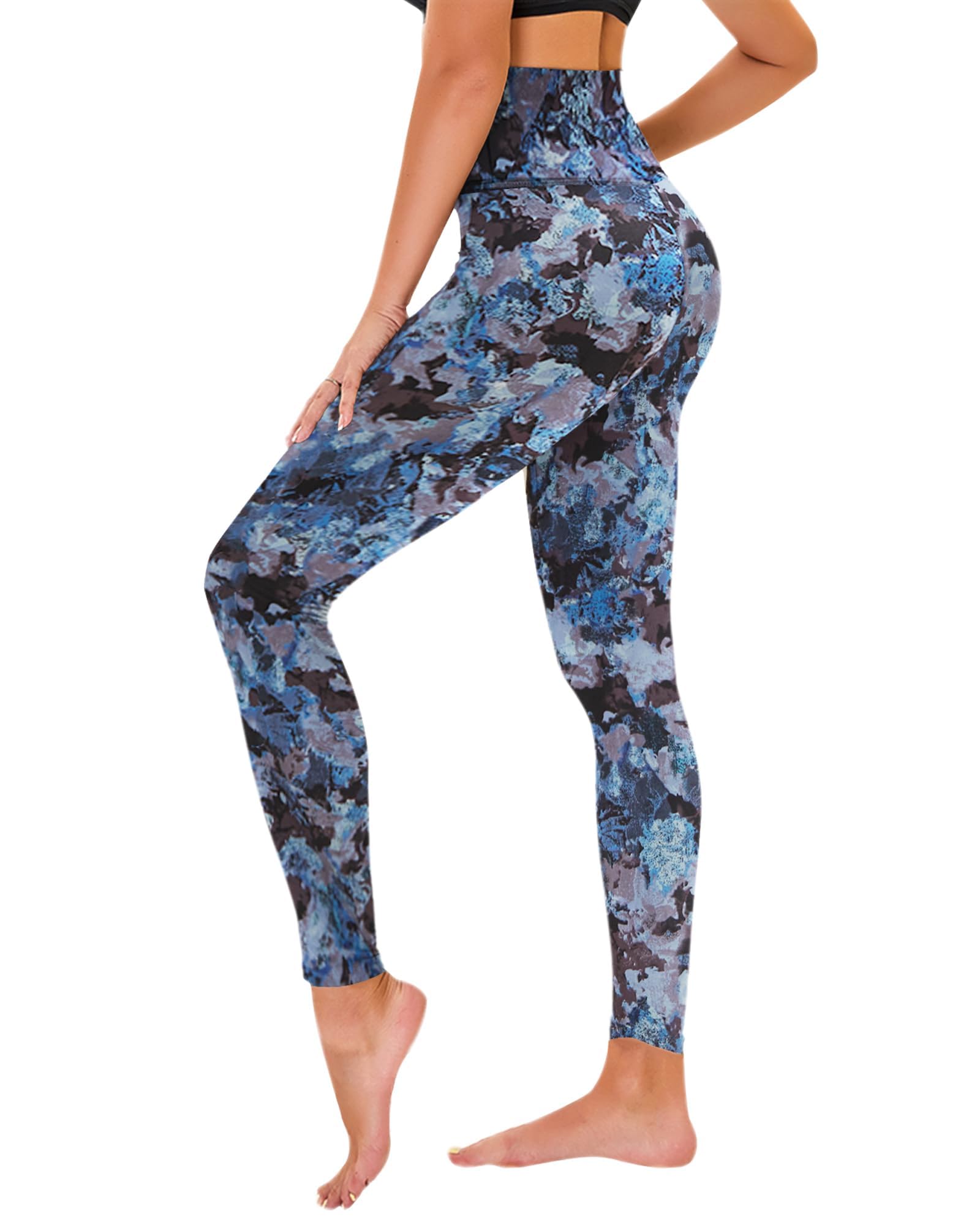 TNNZEET High Waisted Leggings for Women - No See Through Tummy Control Cycling Workout Yoga Pants with Pockets Reg & Plus