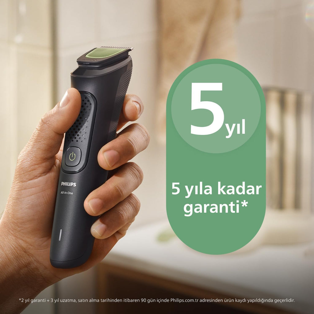 Philips 3000 Serisi 7in1,Erkek Bakım Seti,Yüz/Saç/Vücut Tıraş Makinesi,Islak/Kuru Kullanım,MG3930/15