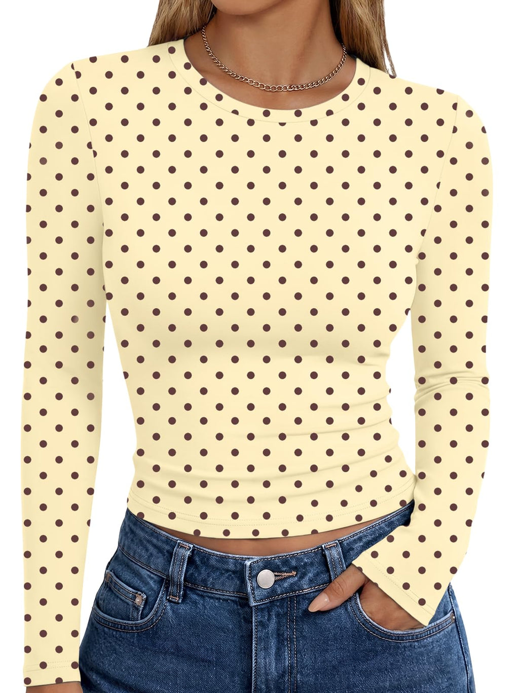 Trendy Queen Womens Long Sleeve T Shirts Fall Fashion Basic Y2K Tops 2026