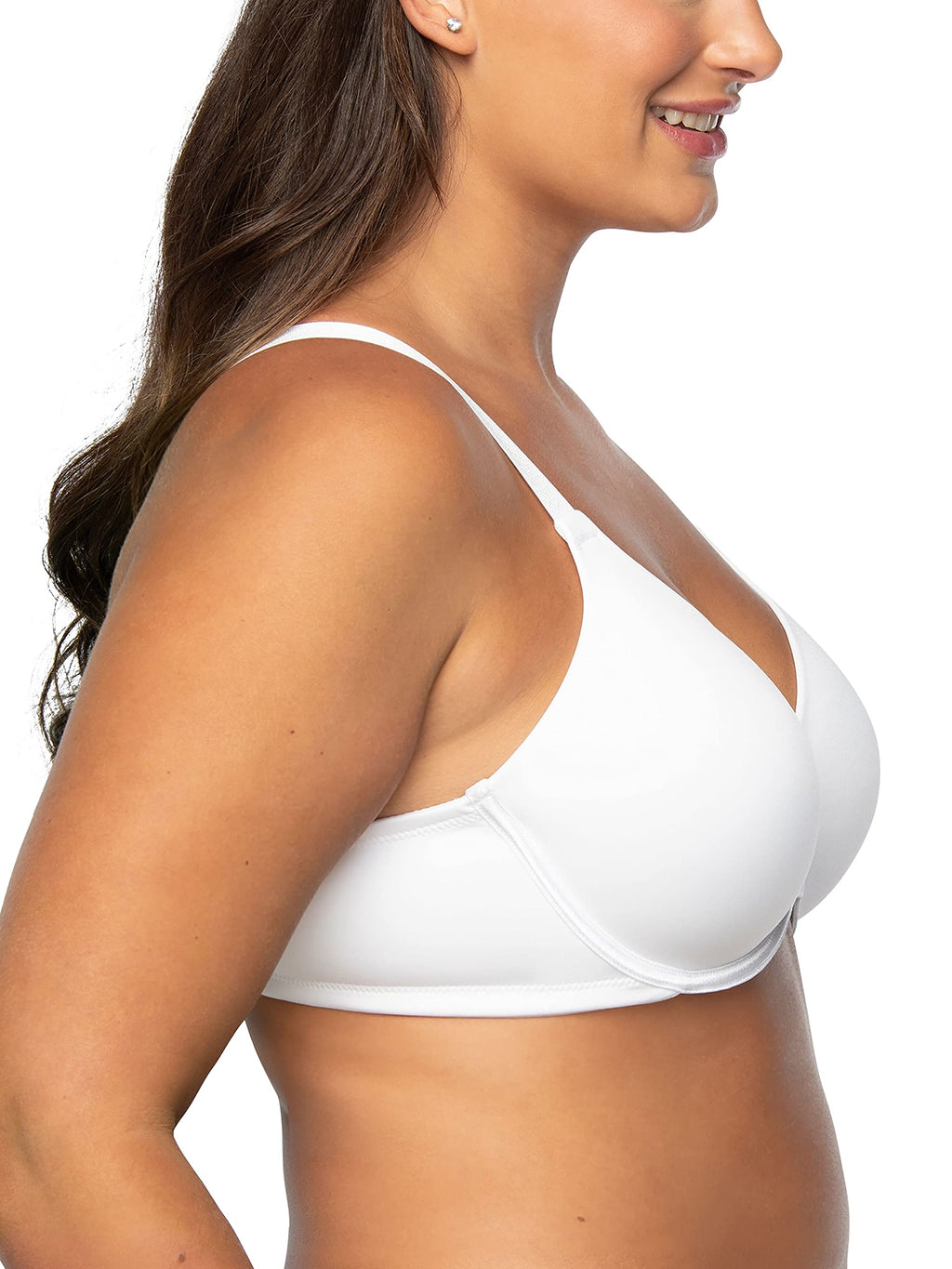 Vanity Fair Women's Full Figure Beauty Back Smoothing Bra, 4 Way Stretch Fabric, Lightly Lined Cups up to H