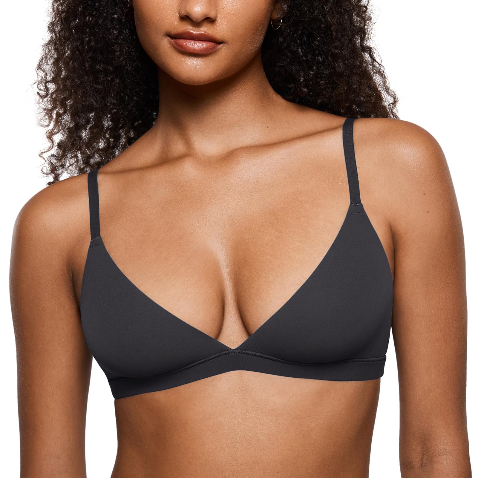 INLYRIC Women's Unlined Triangle Bralette