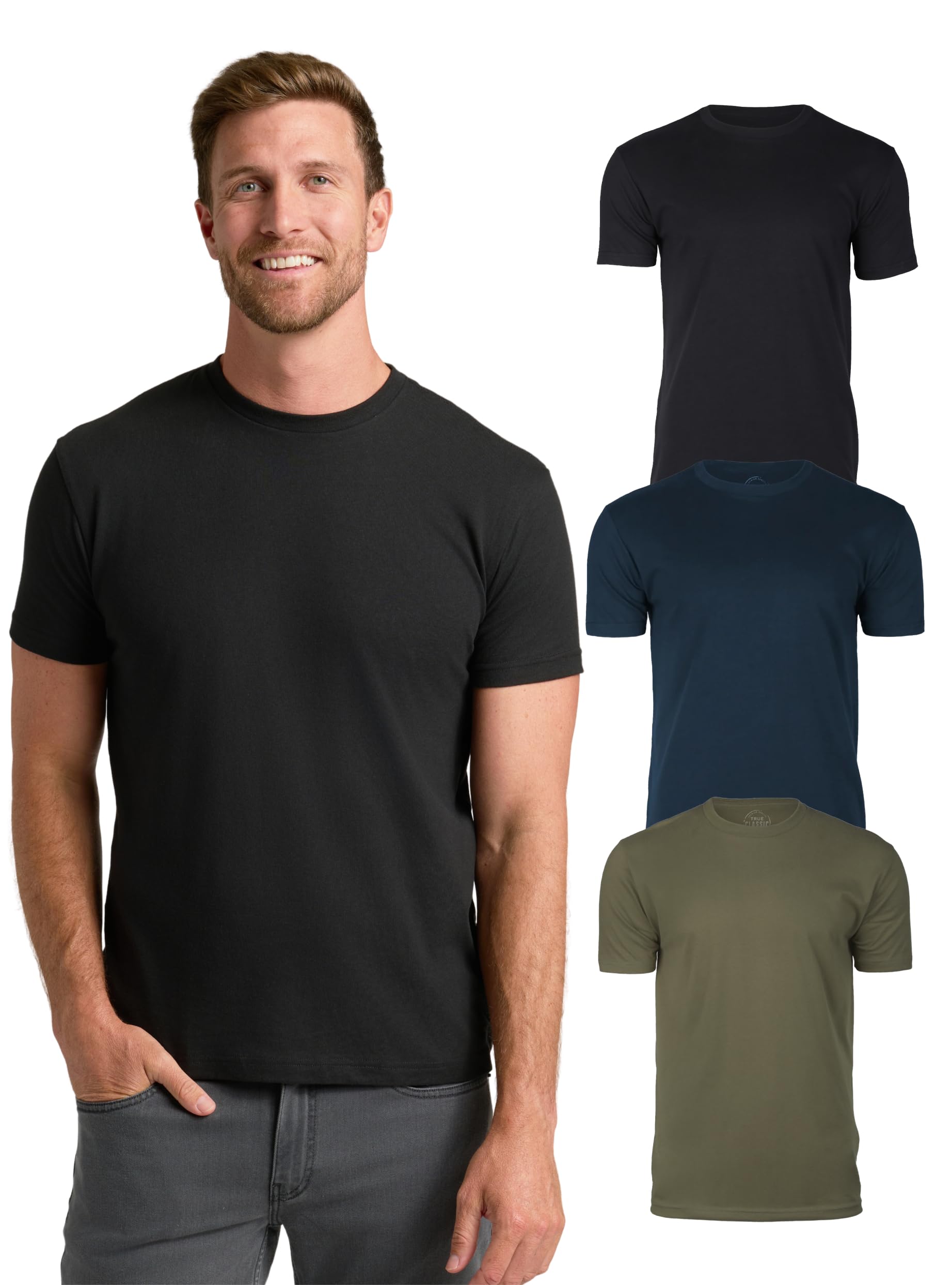 True Classic Mens T-Shirts – Short Sleeve Crew