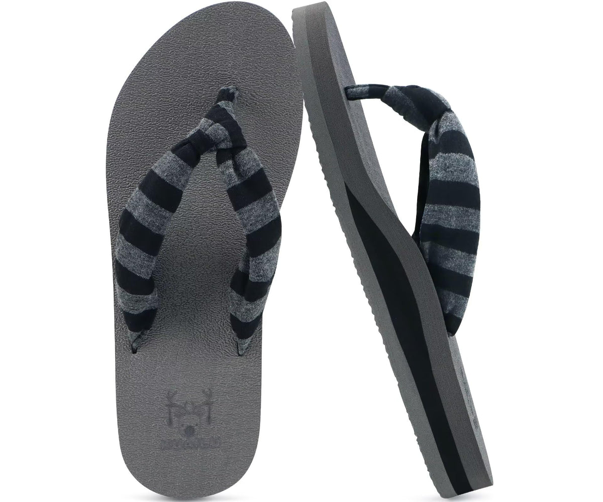 KuaiLu Flip Flops for Women with Arch Support Summer Beach Thong Sandals