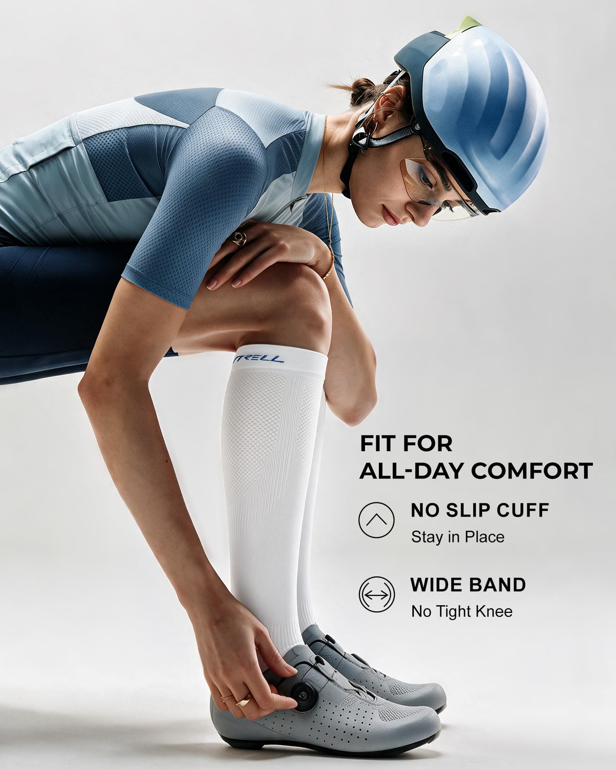 FITRELL 3 Pairs Compression Socks for Women and Men 20-30mmHg-Circulation Support Socks