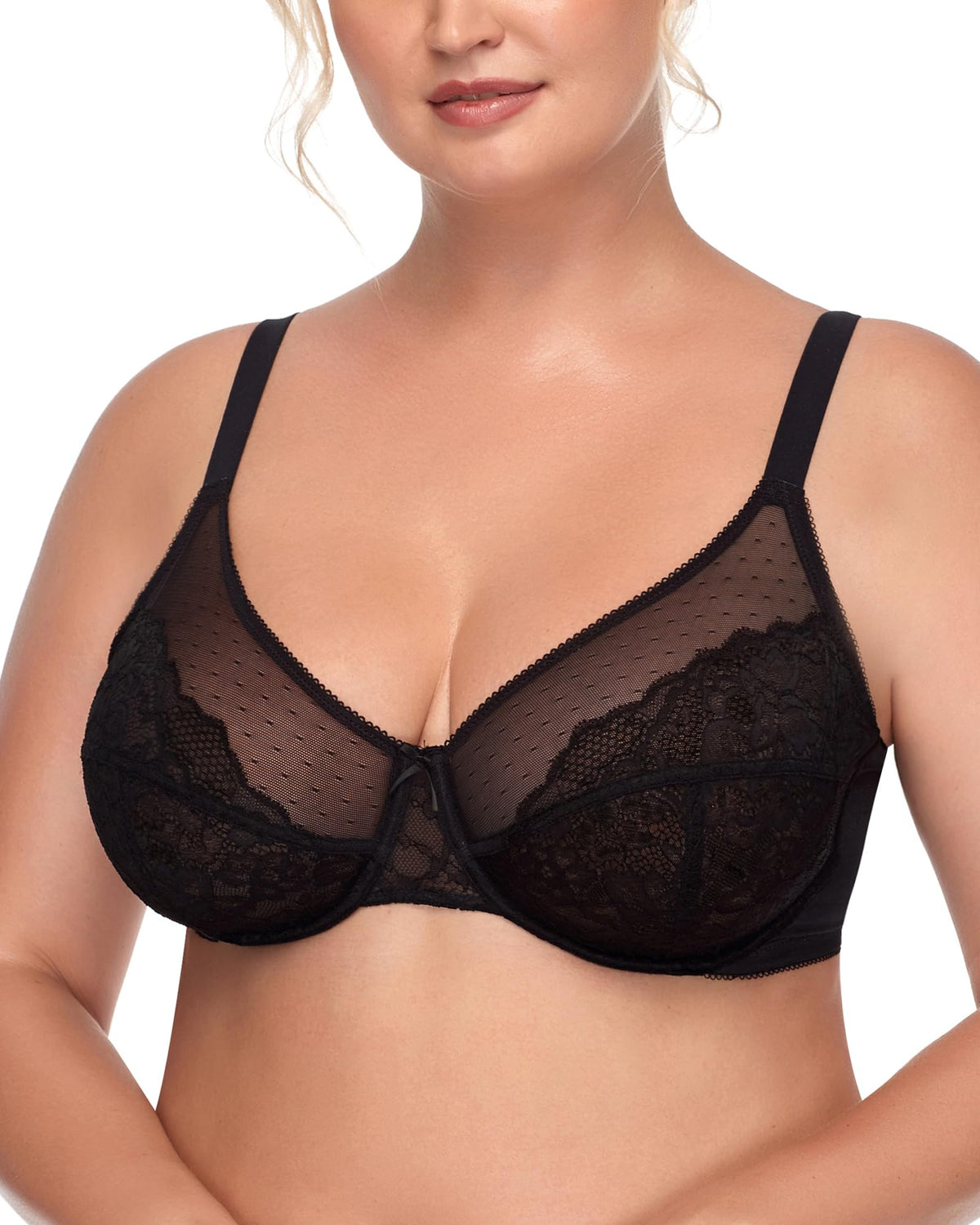 HSIA Minimizer Bras for Women Enchante Lace Underwire Bra for Heavy Breast