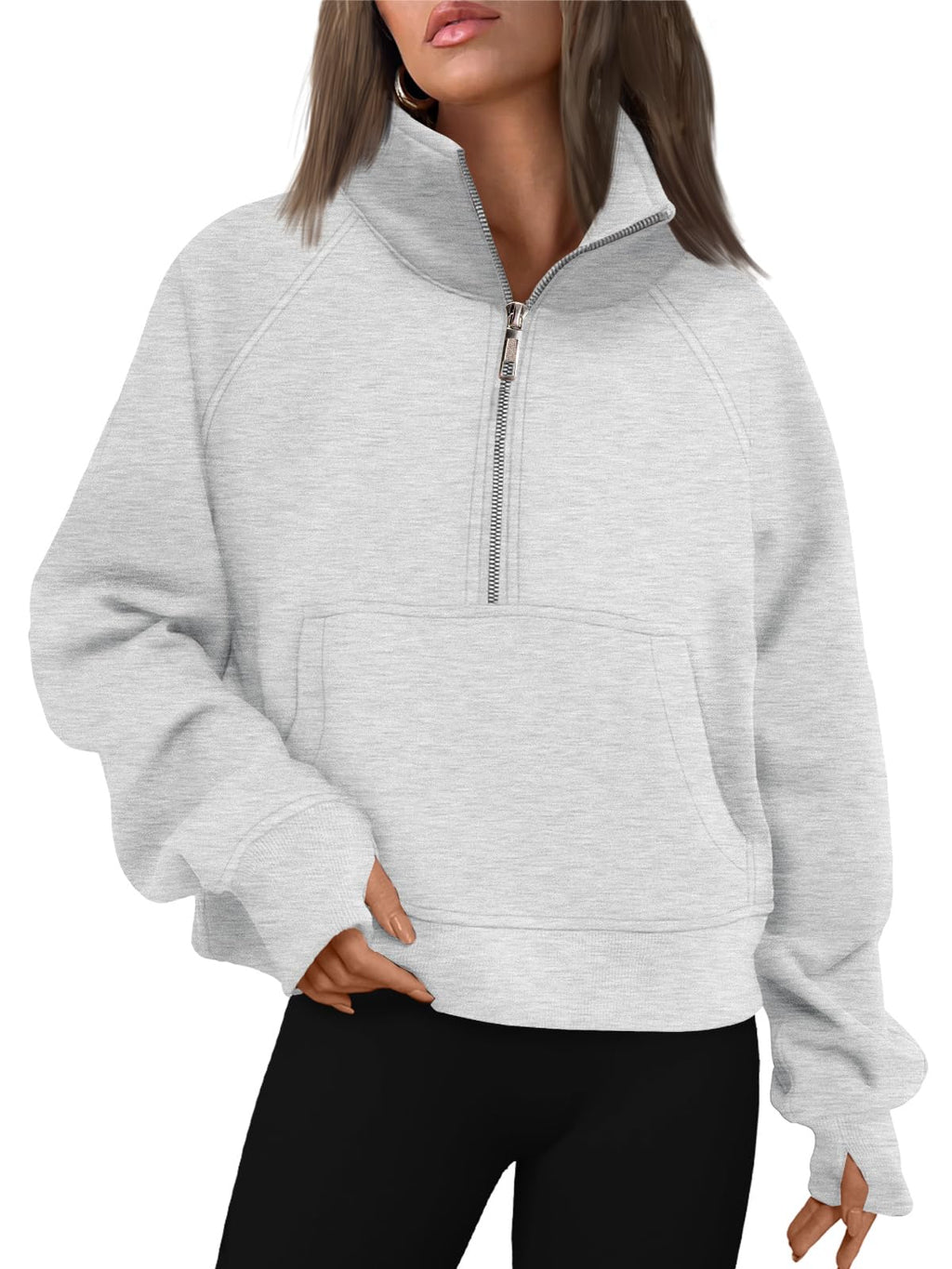 AUTOMET Womens Sweatshirts Half Zip Fleece Pullover Fall Outfits