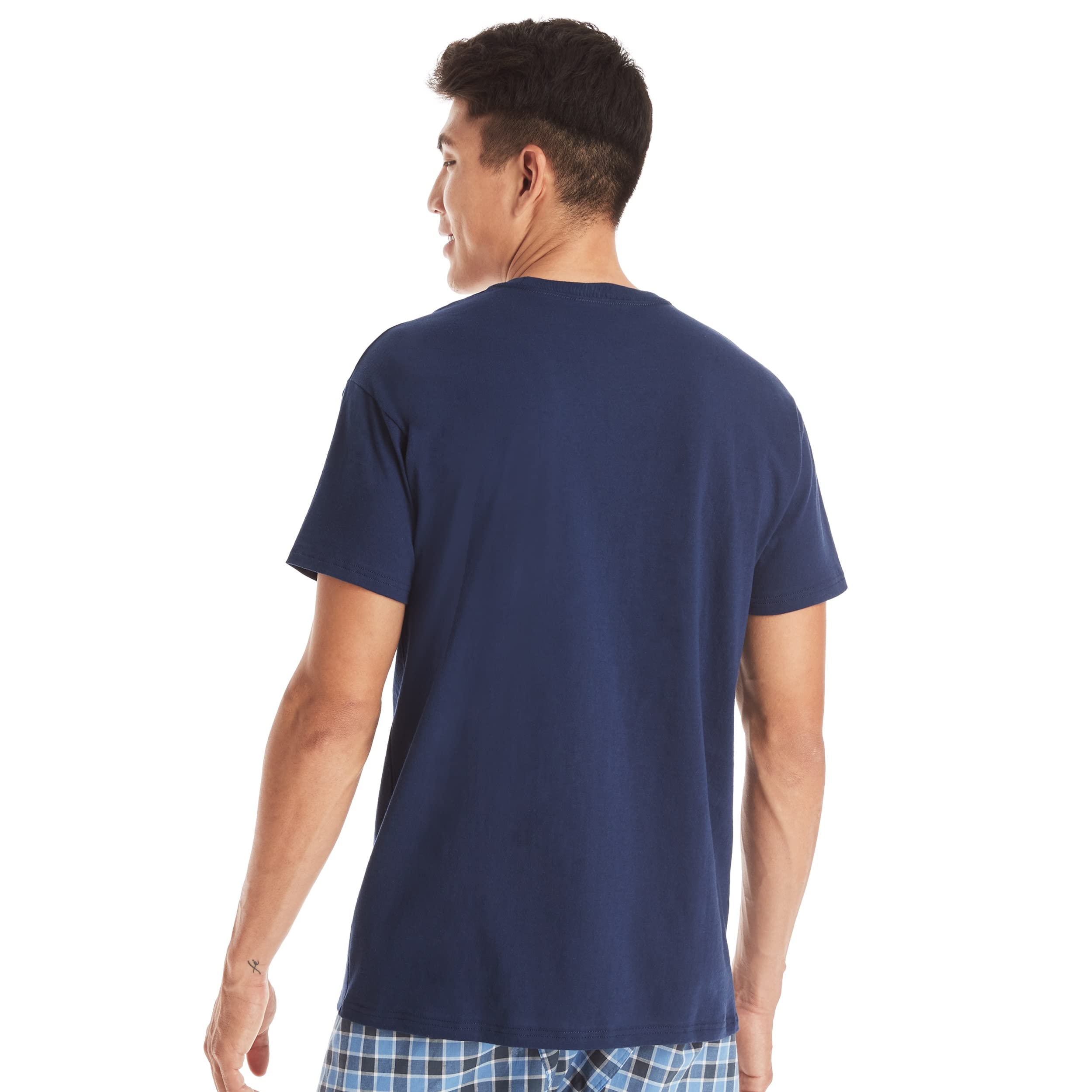 Hanes Men's Pocket T-Shirts - 6-Pack - Cotton Crewneck Tees