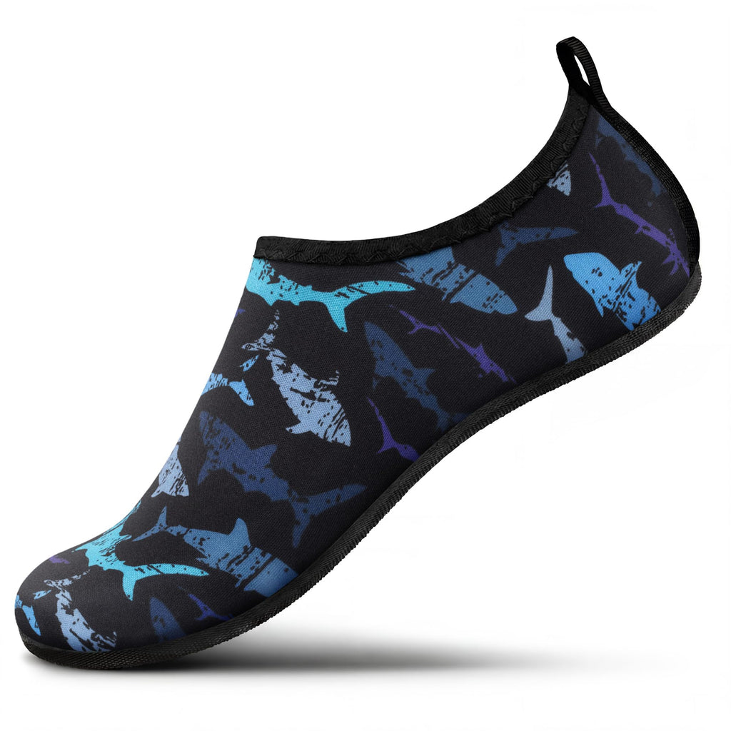 SEEKWAY Water Shoes Women Men Adult Quick-Dry Aqua Socks Barefoot Non Slip for Beach Swim River Pool Lake surf Black SK002(U)
