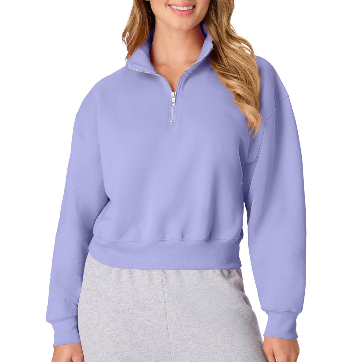 Hanes Women's EcoSmart Fleece Sweatshirt for Women, Soft Midweight - Full-Zip Hoodie, Sweatshirt, or 1/4 Zip