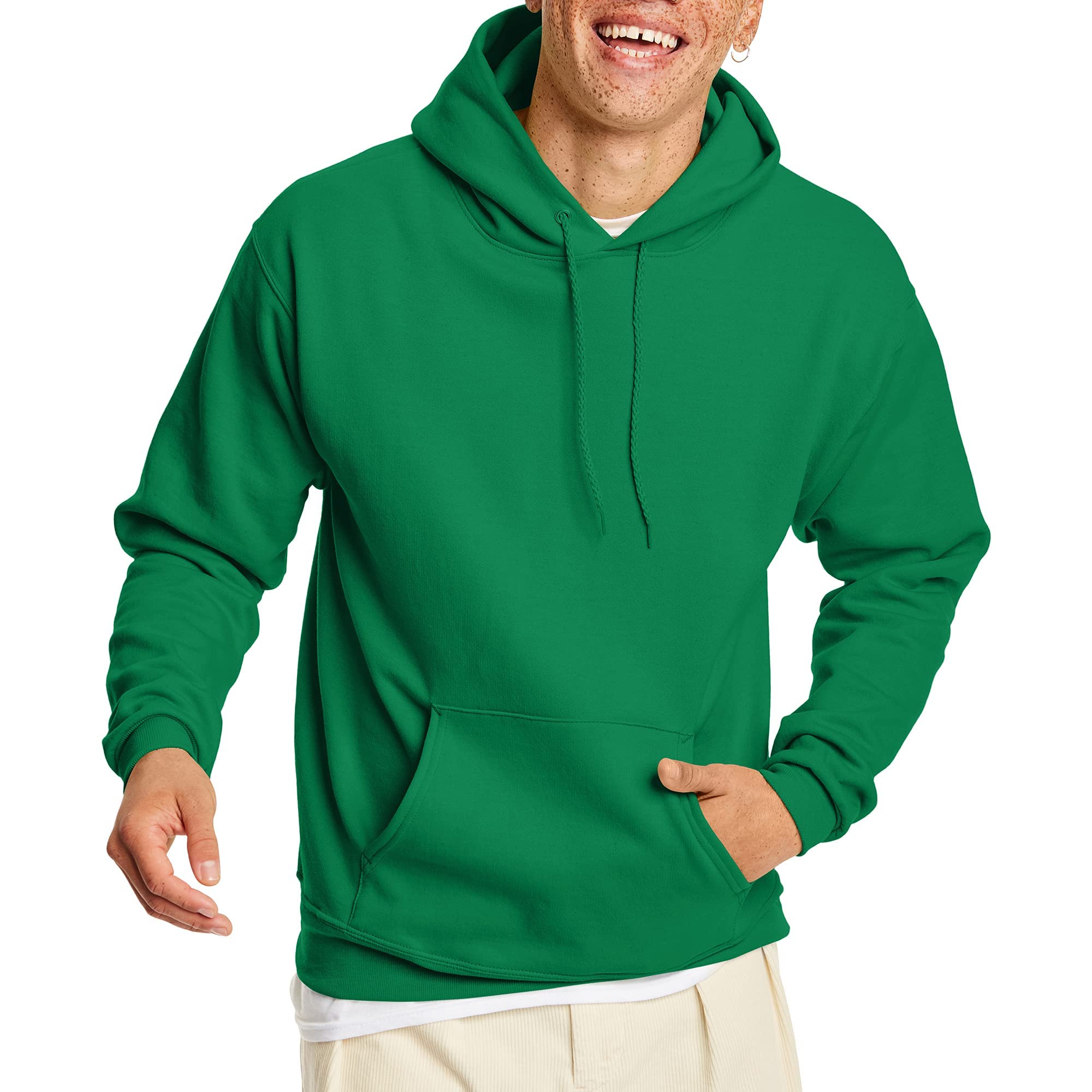 Hanes Men's Hoodie - EcoSmart Fleece Hooded Sweatshirt for Men & Women - Midweight Fleece - Big & Tall Available
