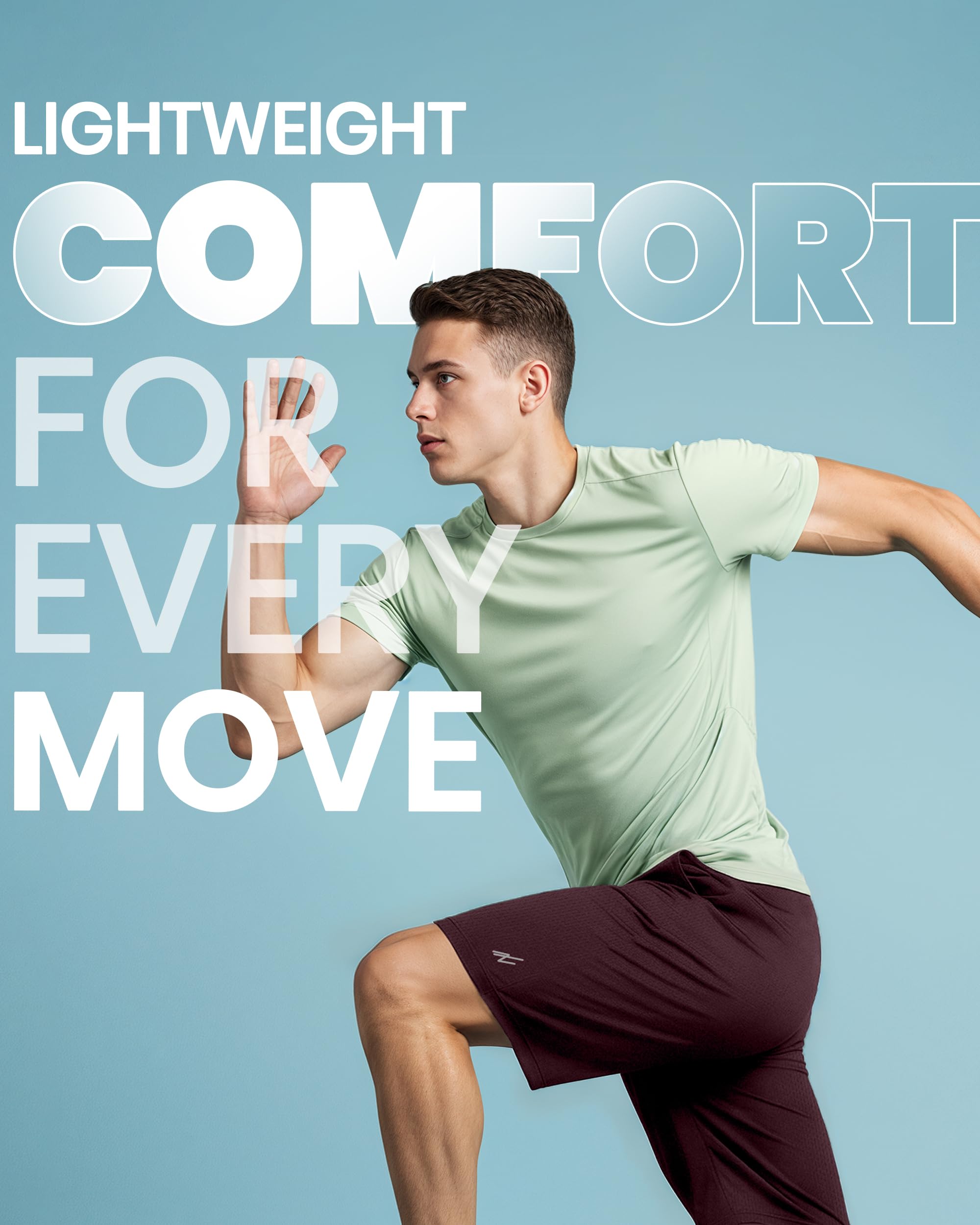 Breathable Mesh Mens Athletic Shorts Loose-Fit Quick Dry Running Gym Shorts