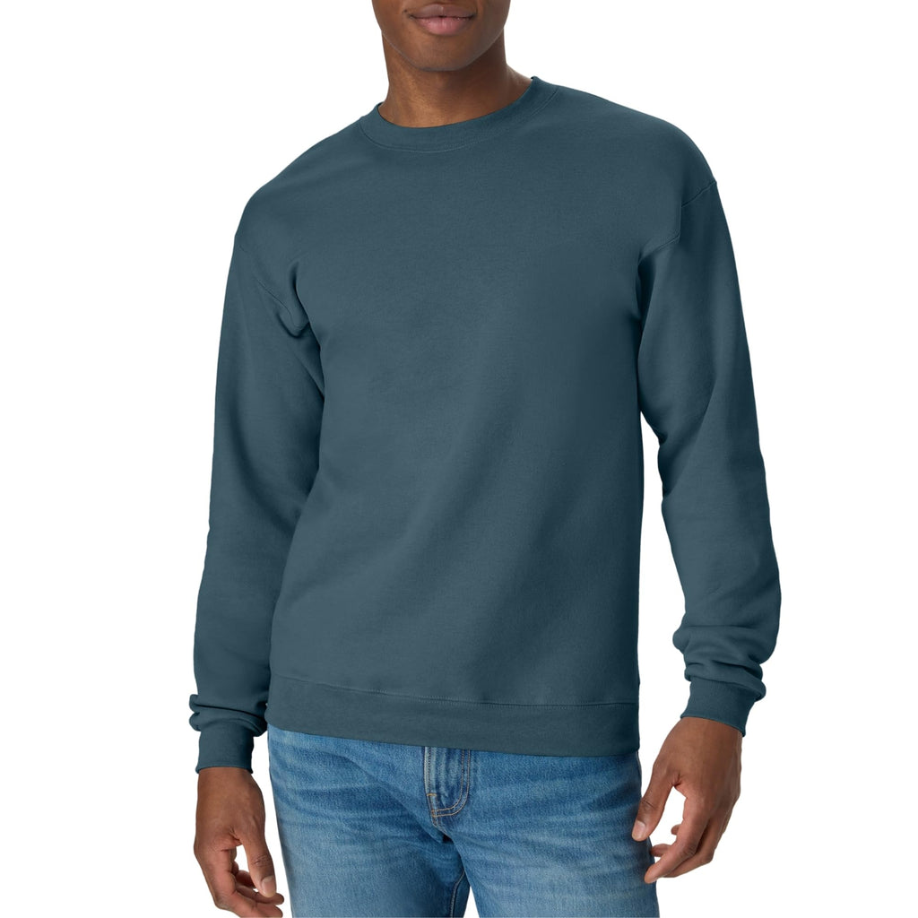 Hanes Men's Sweatshirt, EcoSmart Fleece Crewneck Sweatshirt, Big & Tall Available, 1 or 2-Pack