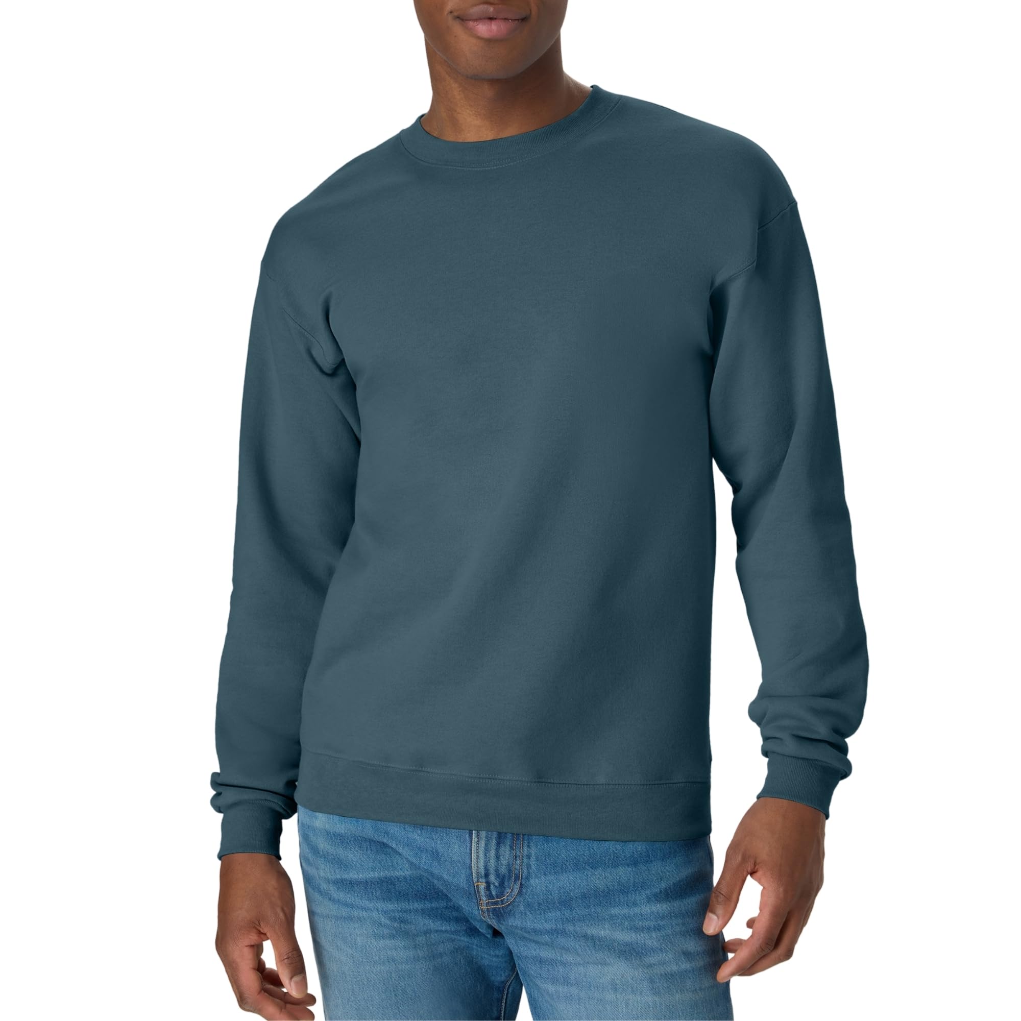 Hanes Men's Sweatshirt, EcoSmart Fleece Crewneck Sweatshirt, Big & Tall Available, 1 or 2-Pack