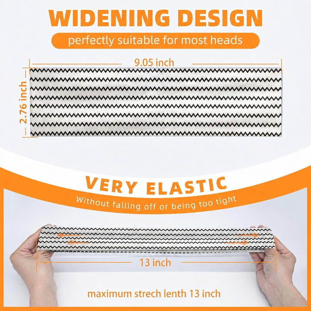 Headbands for Women 8PCS, Summer-Exclusive Elastic Non Slip Hair Head Bands