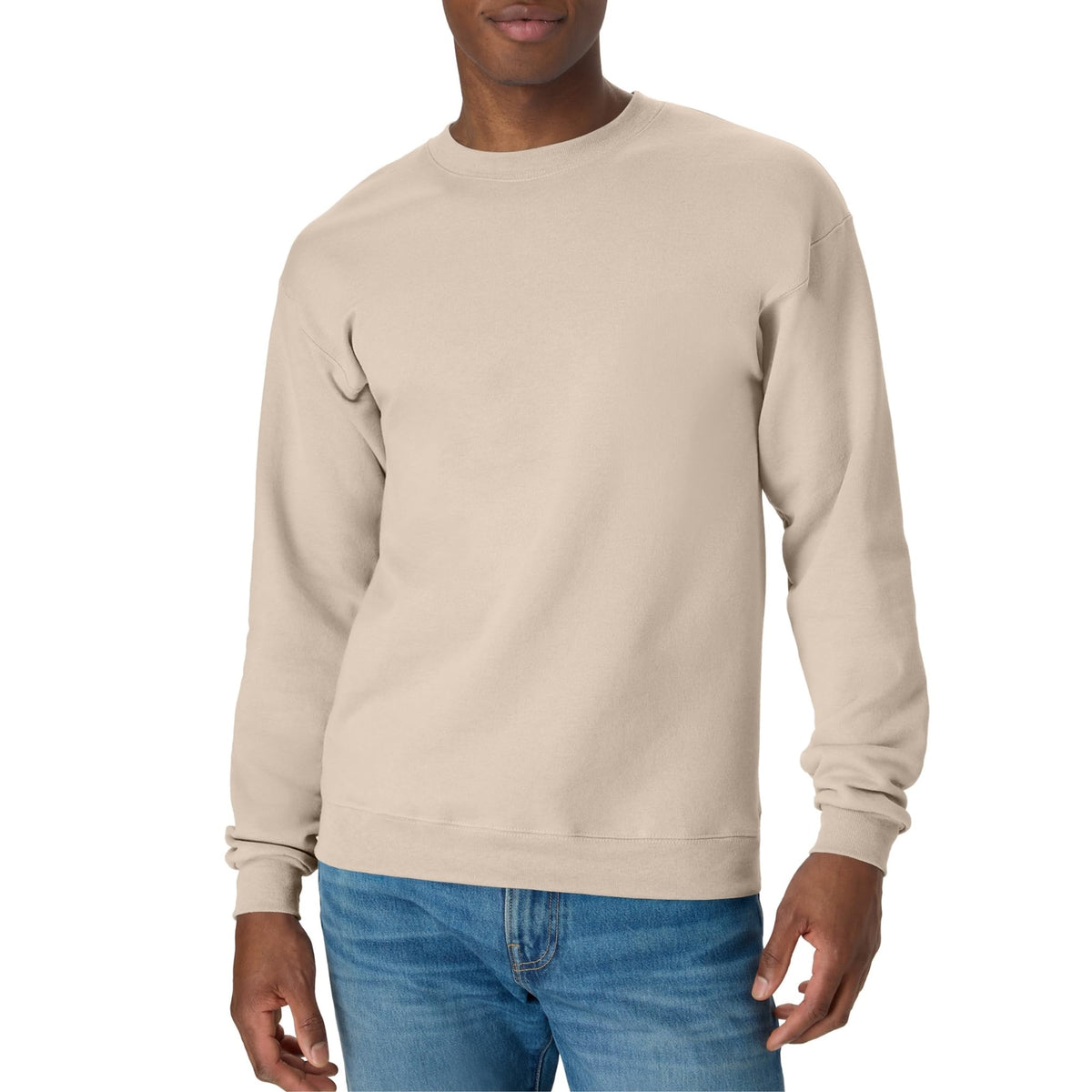 Hanes Men's Sweatshirt, EcoSmart Fleece Crewneck Sweatshirt, Big & Tall Available, 1 or 2-Pack
