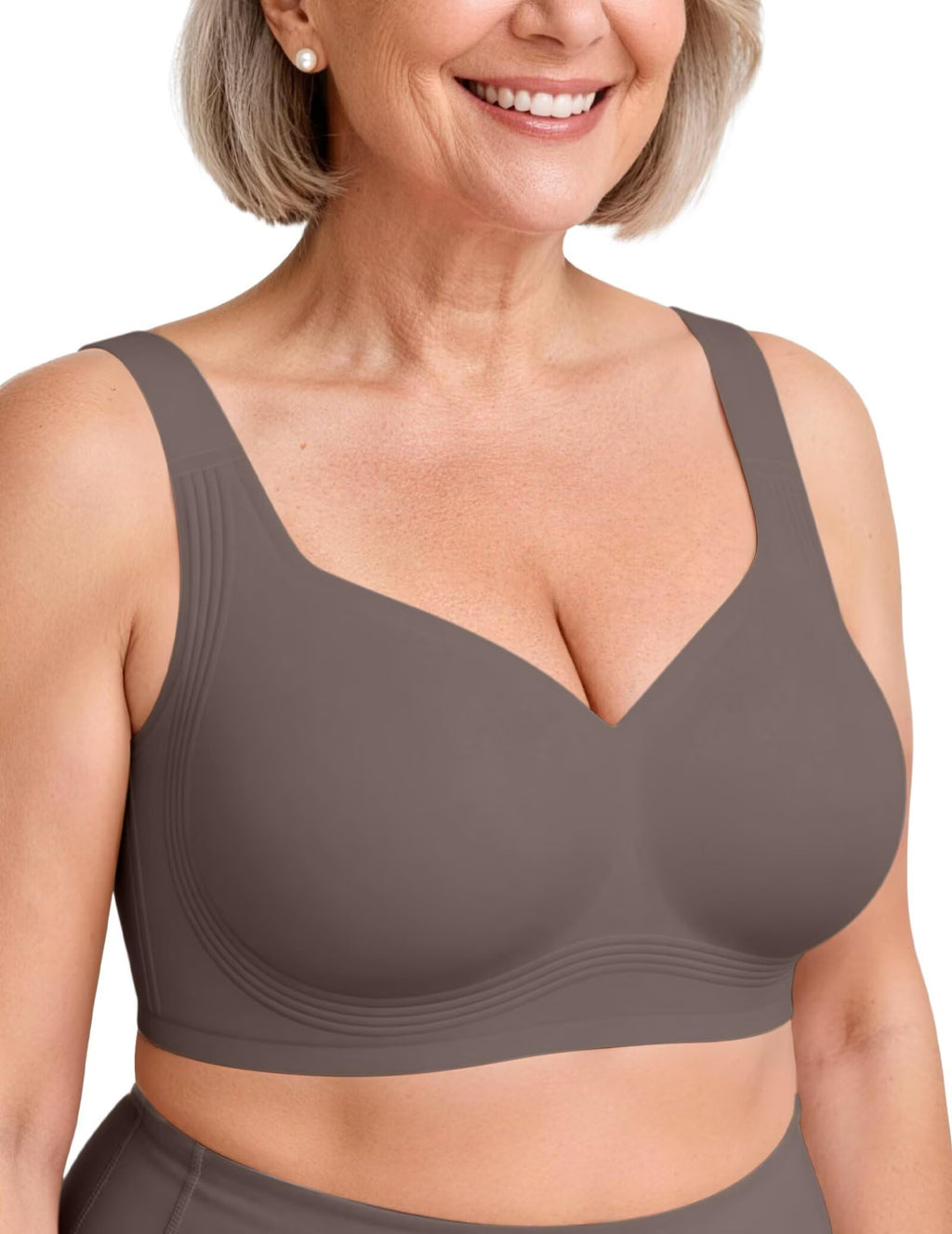 Vertvie Jelly Bras for Women No Underwire Minimizer Support