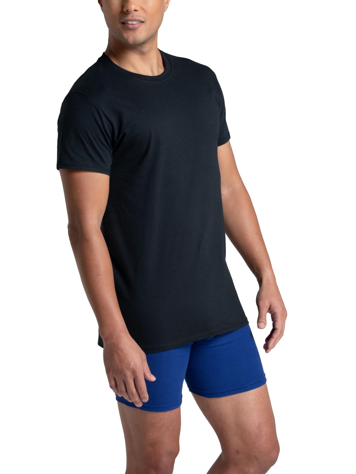 Fruit of The Loom Men's Crew Tee Undershirts, Moisture Wicking & Tag Free, Also Available in Big & Tall