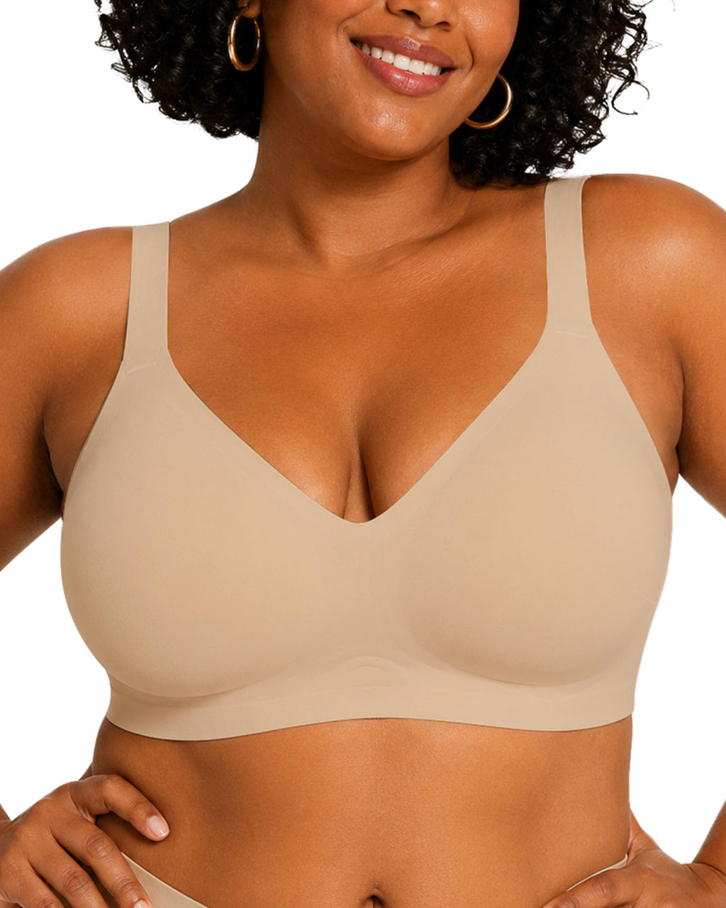 As Fairy Wireless Bras for Women Full Coverage Seamless Comfort T-Shirt Bra