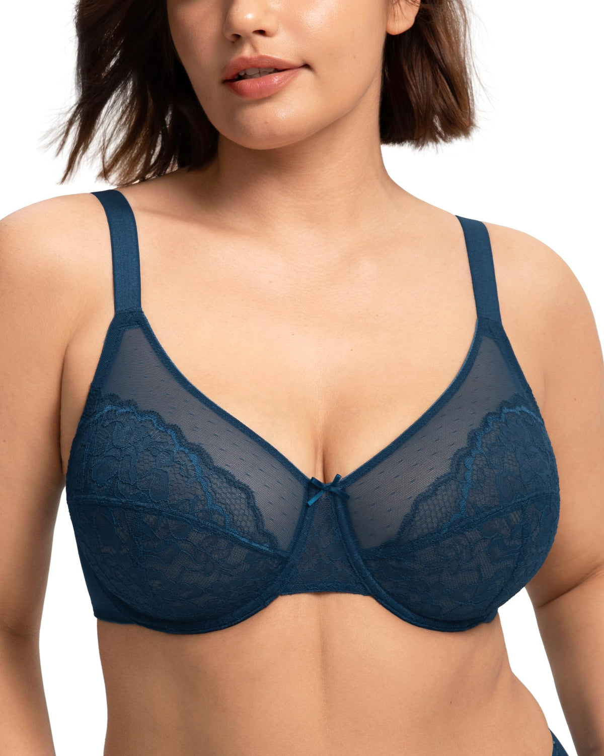 HSIA Minimizer Bras for Women Enchante Lace Underwire Bra for Heavy Breast
